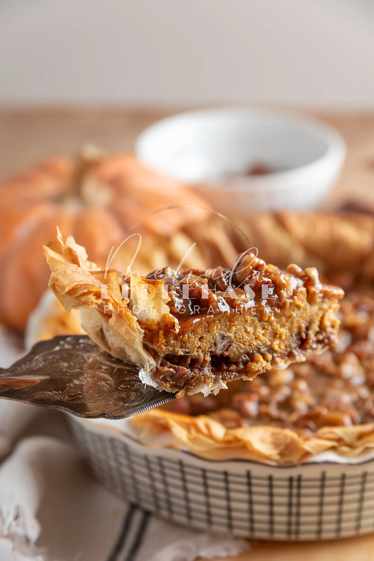 Pumpkin Praline Pie with Phyllo Dough Crust- LRWM-- LRWM-34.jpg
