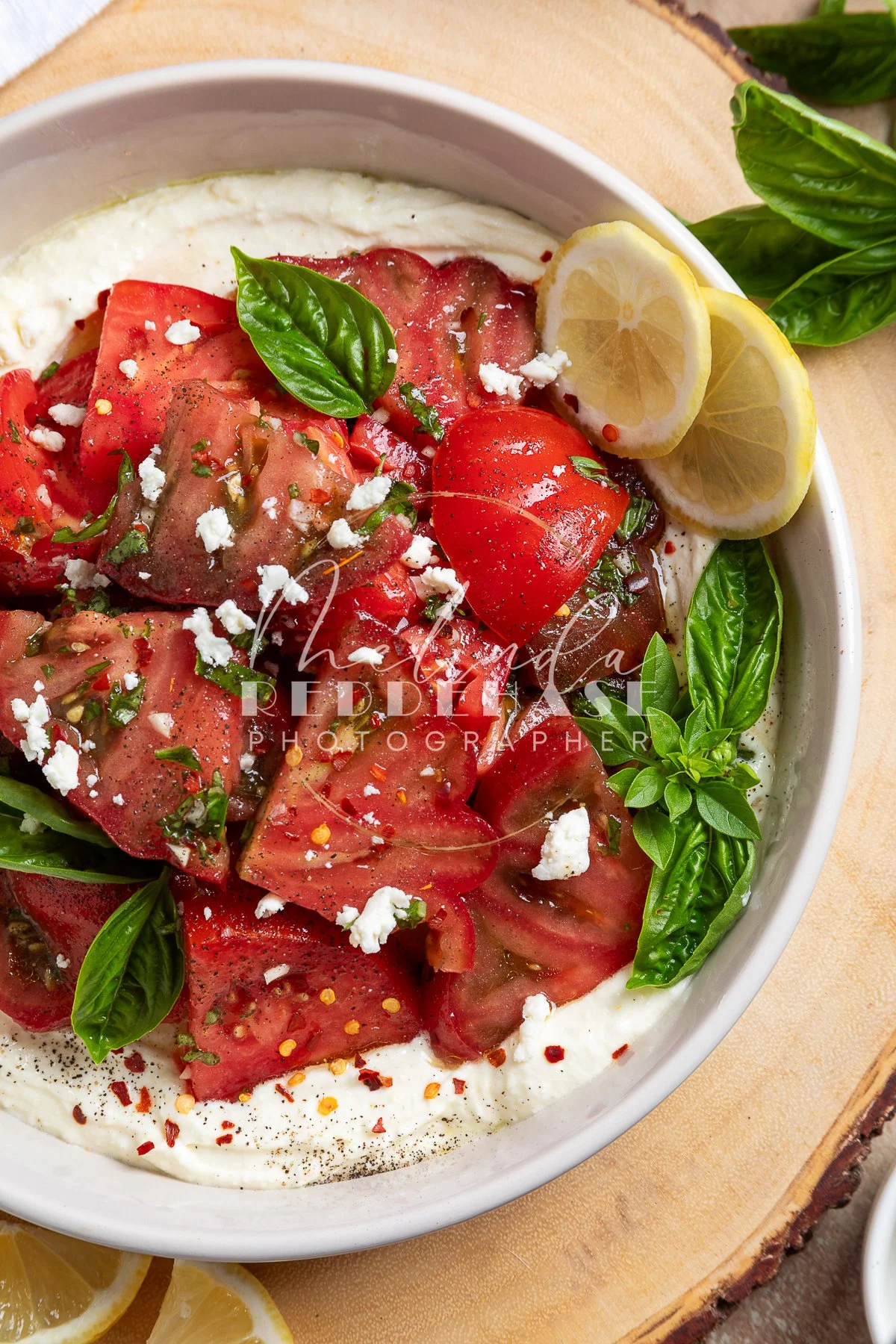 Heirloom Tomato Salad Over Whipped Ricotta Feta- LRWM-11.jpg