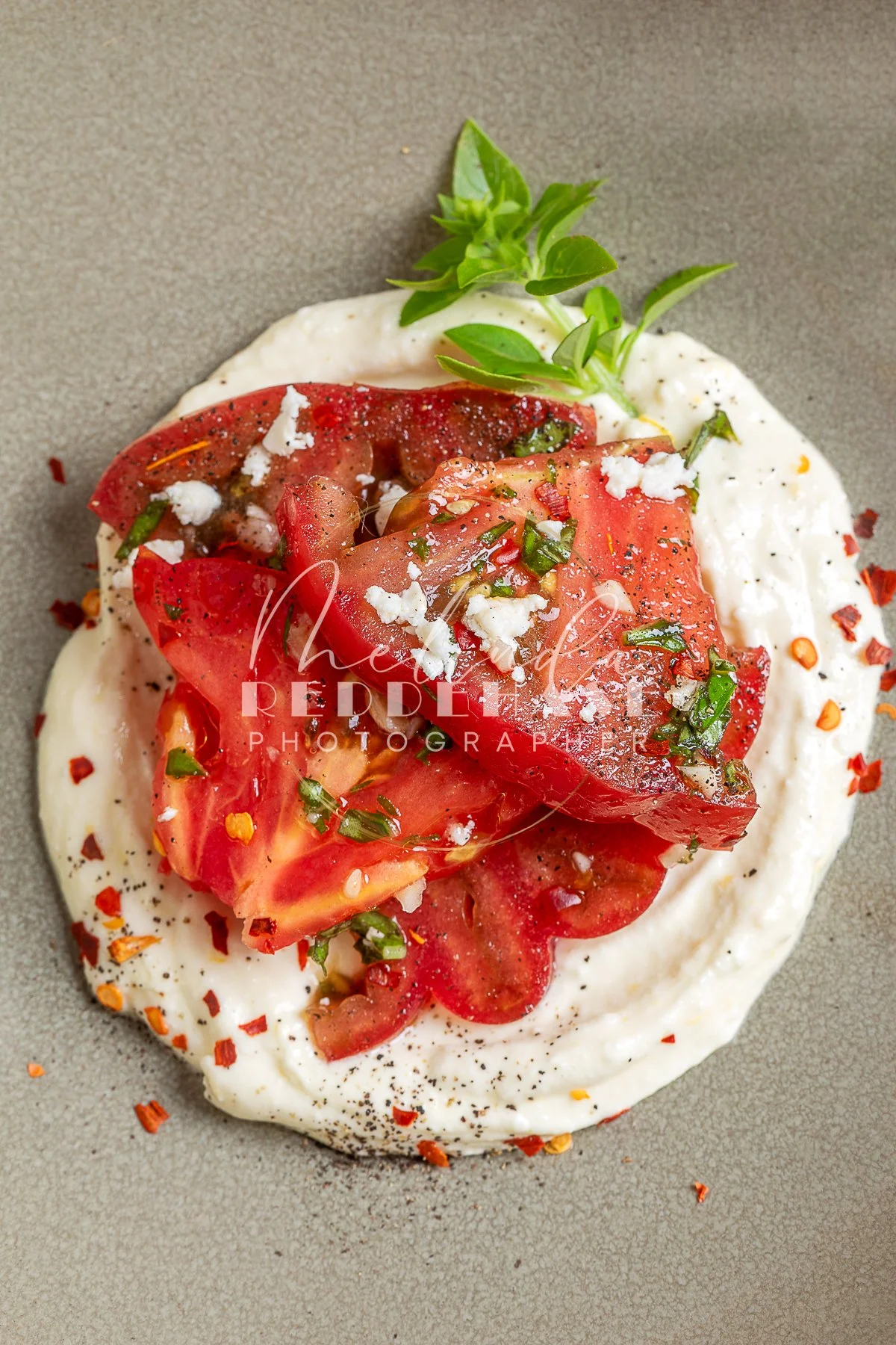 Heirloom Tomato Salad Over Whipped Ricotta Feta- LRWM-28.jpg