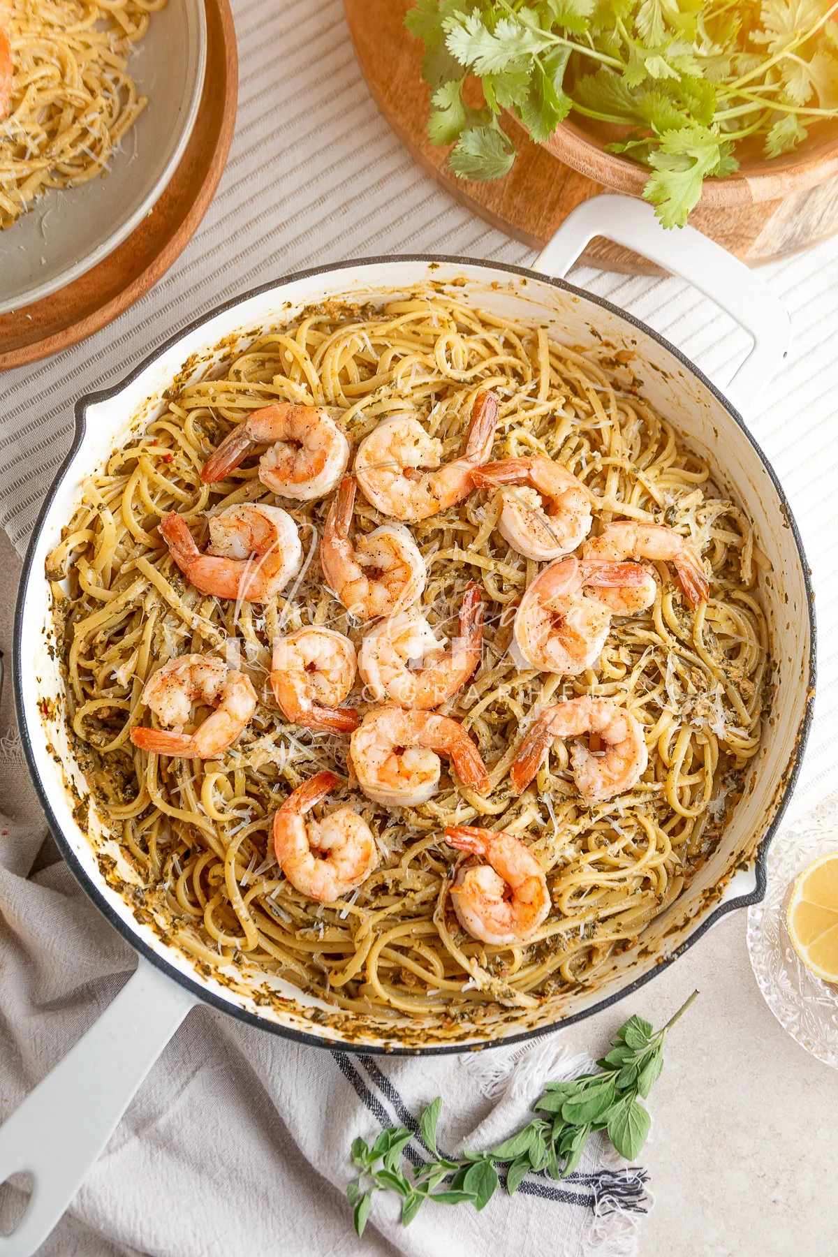 Creamy Chimichurri  Pesto Pasta with Shrimp- LRWM-28.jpg