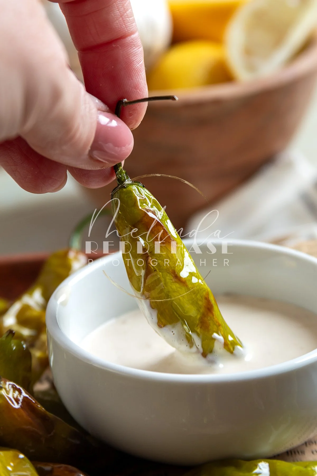 Shishito Peppers Air Fryer Lemon Garlic Dipping Sauce-LRWM--27.jpg