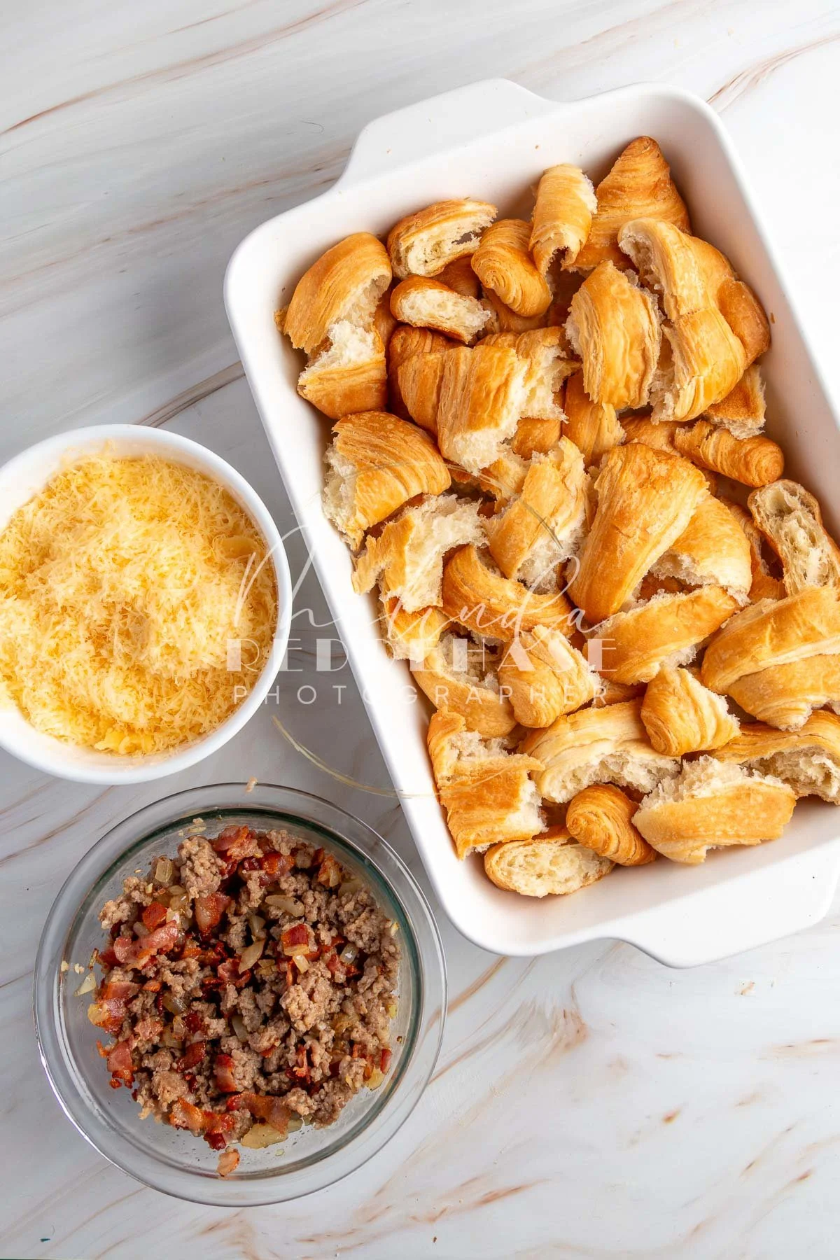 Bacon Sausage Croissant Breakfast Cassarole- LRWM-7.jpg