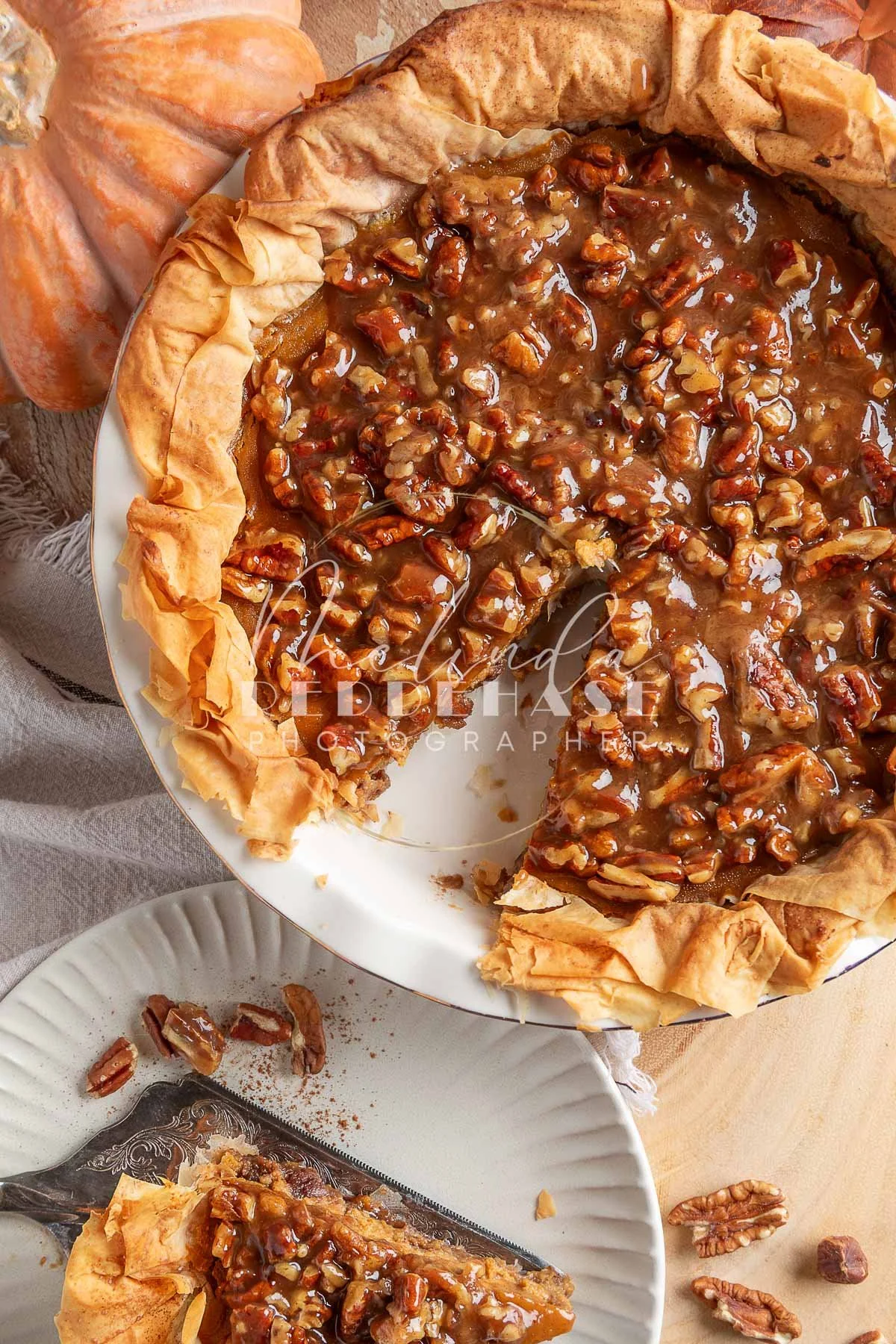 Pumpkin Praline Pie with Phyllo Dough Crust- LRWM-- LRWM-35.jpg
