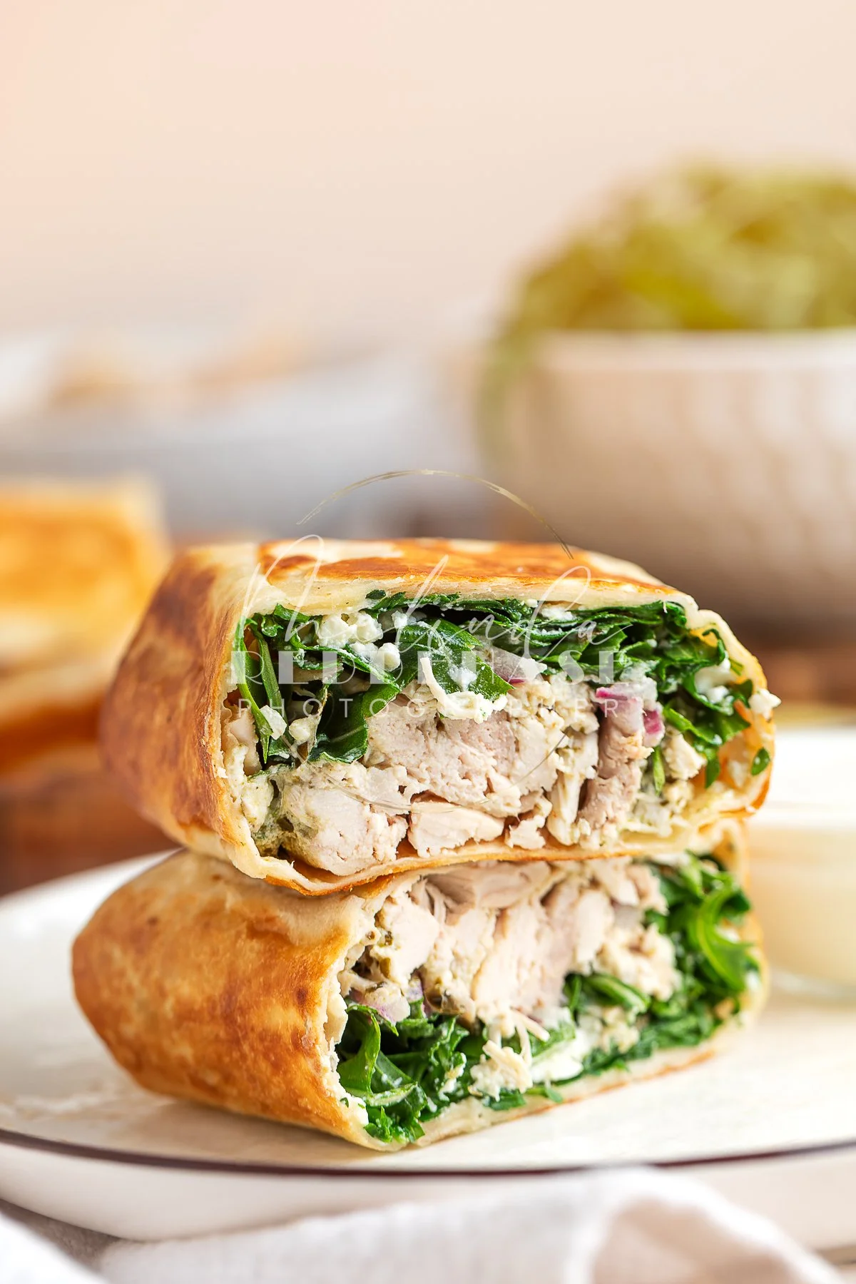 Pesto Chicken Wrap Lemon Garlic Yogurt Dip - LRWM-40.jpg