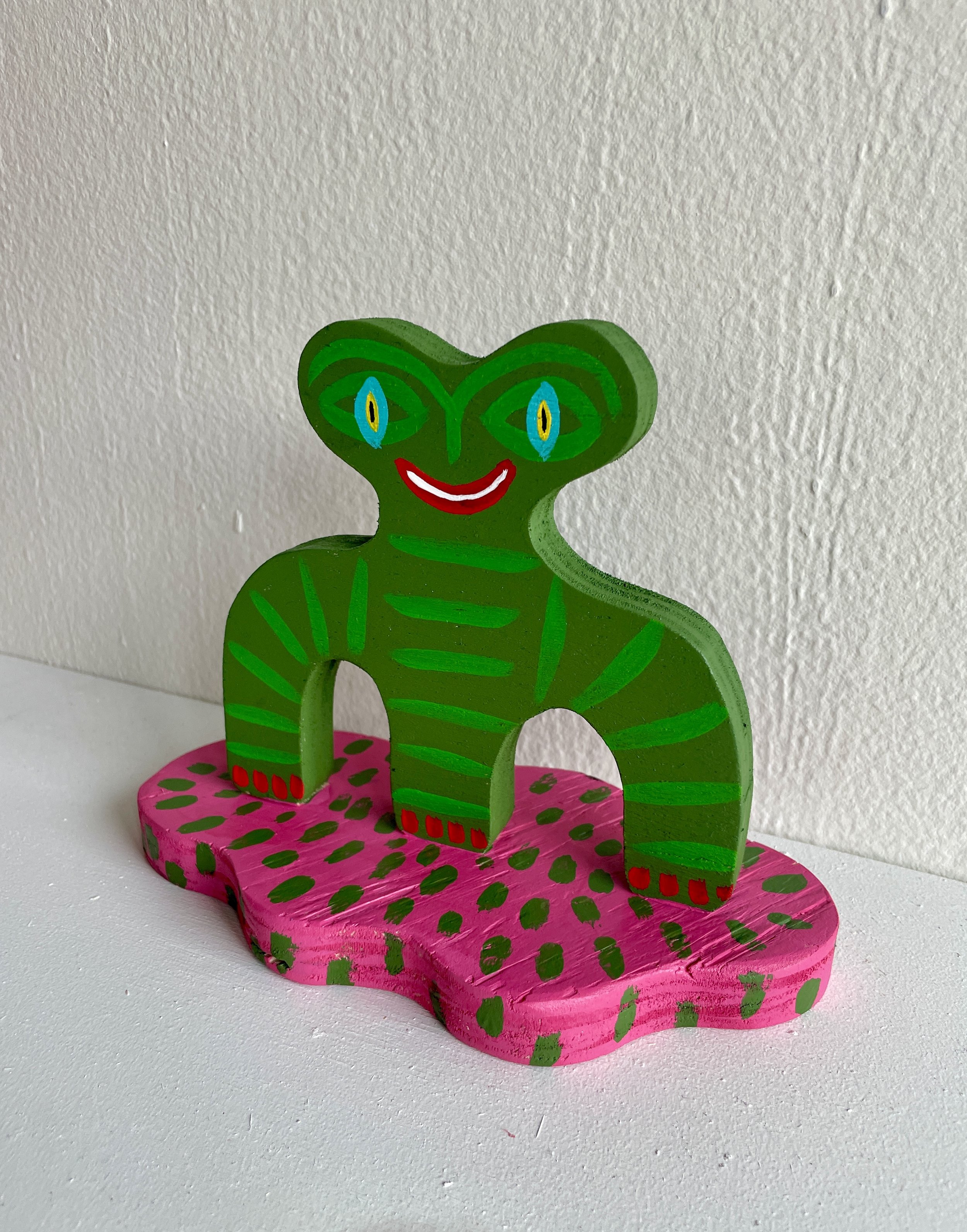 Happy Olive Green Creature