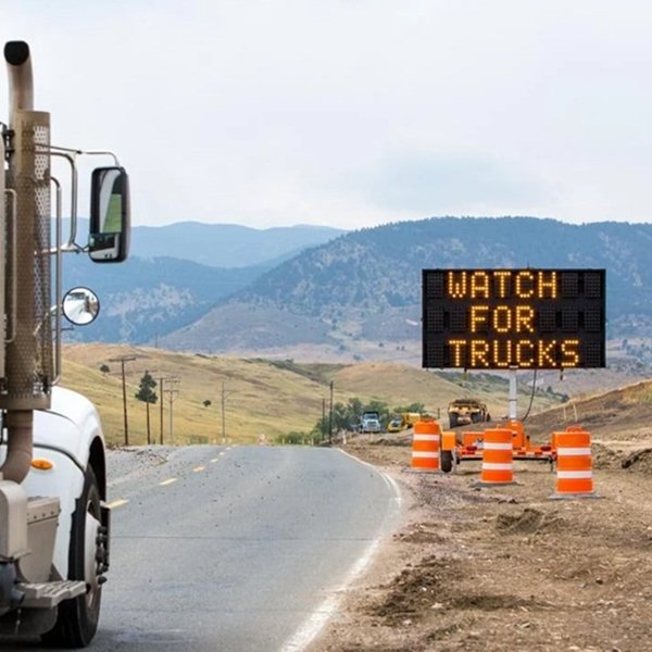 Workers Ahead – Side View