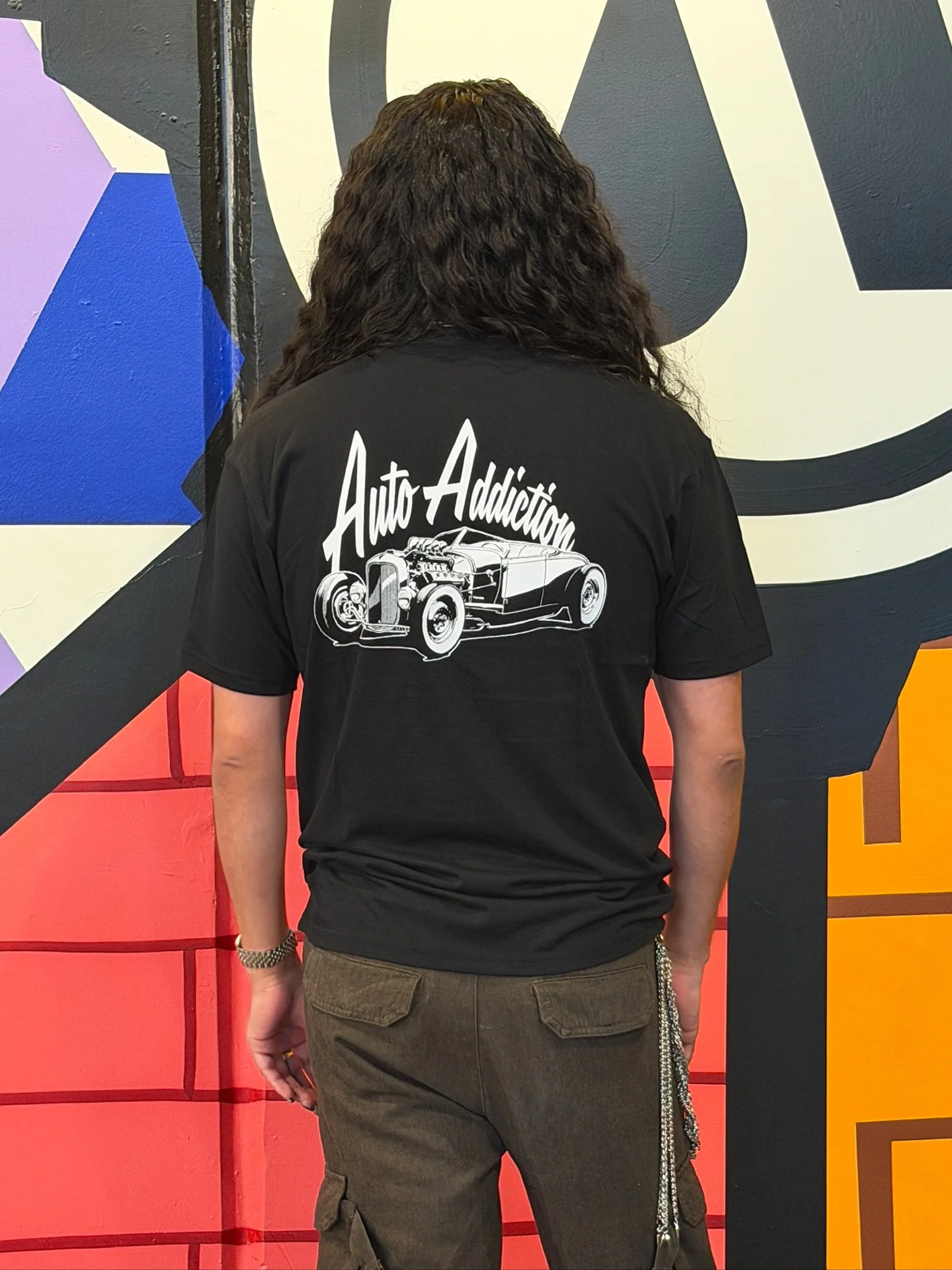 Auto Addiction T-Shirt - Roadster Illustration