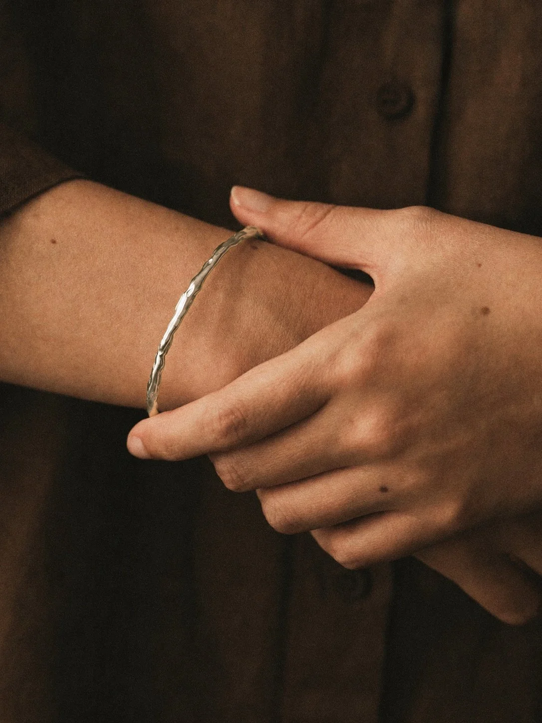 Raja Slim Bangle | Silver