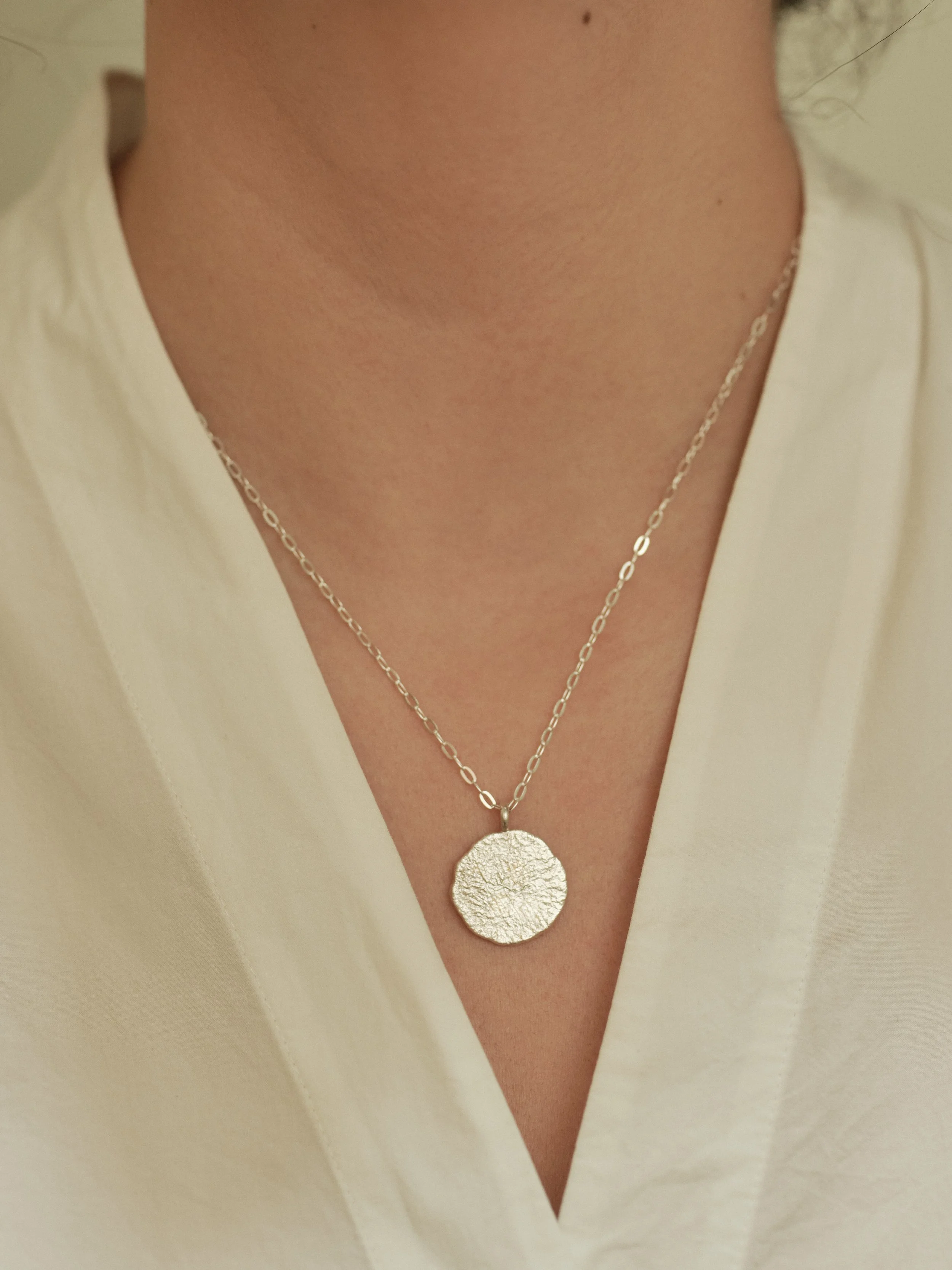 Symone Round Necklace, Silver.jpg