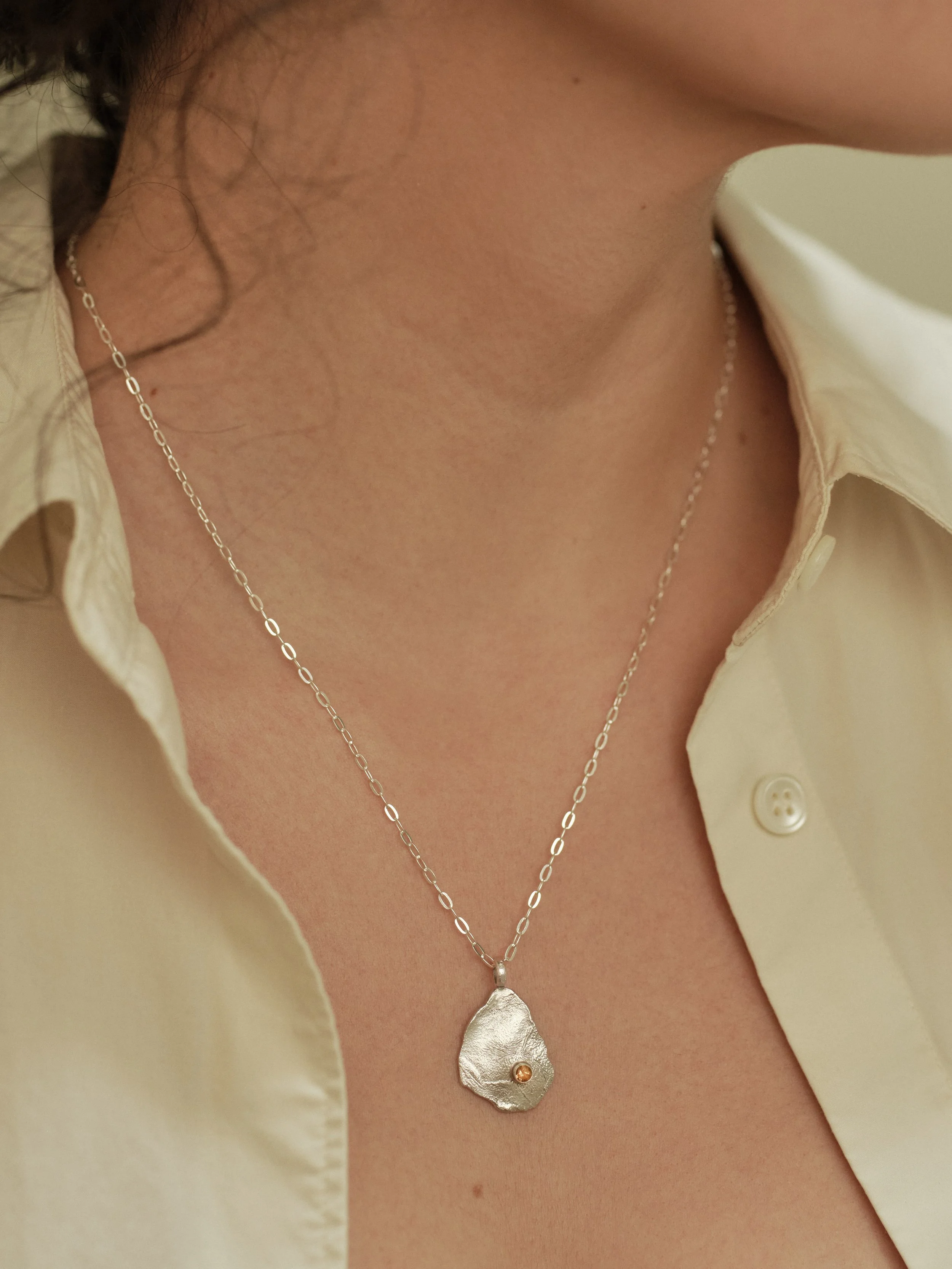 Symone Gemstone Round Necklace