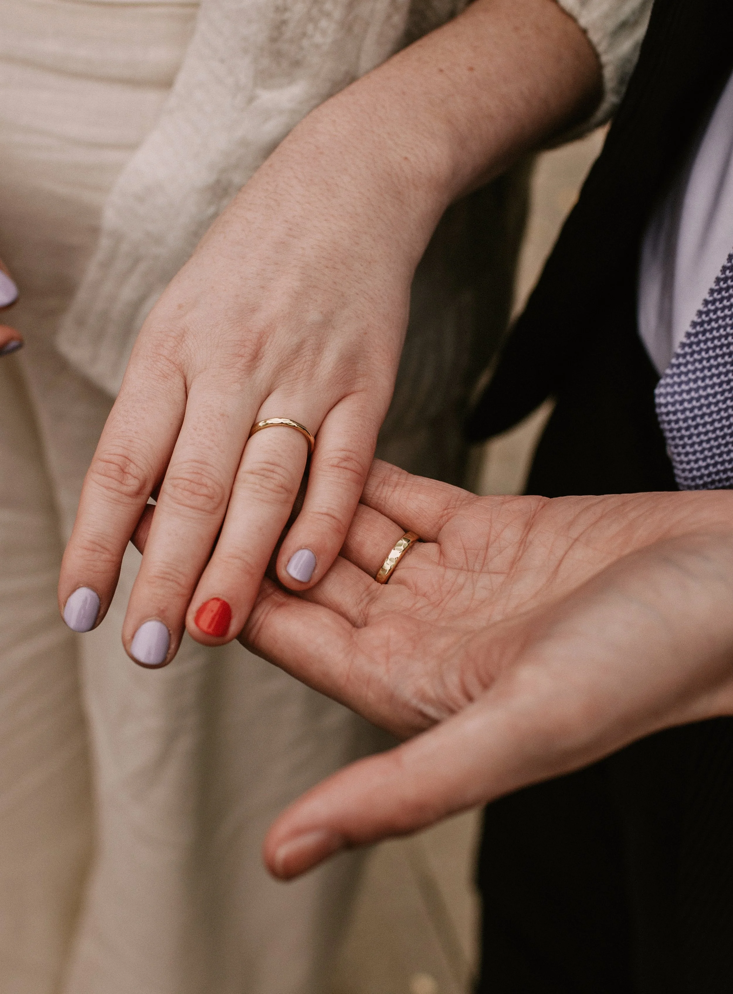 18ct Wedding rings for Lydia & Leo.