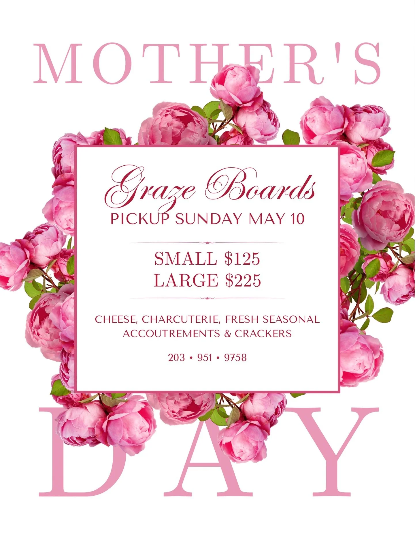 Treat the Mom in your life to something special to share, or keep all for herself 😌 Order your Mother&rsquo;s Day graze boards today! 🌸