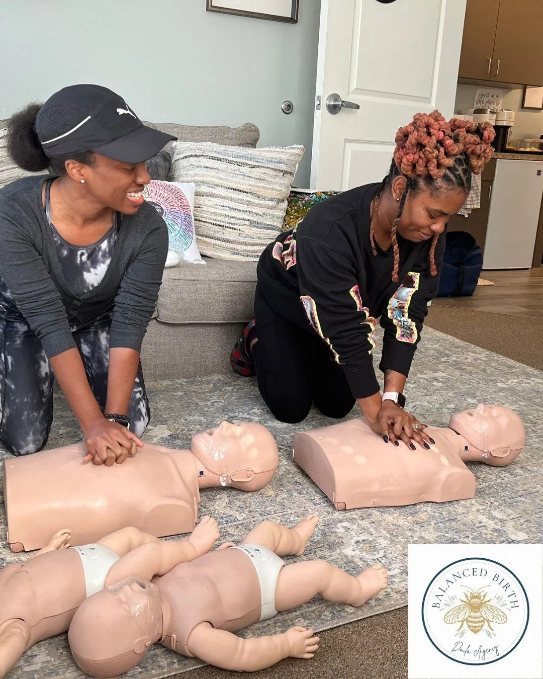 ⠀
Safety first! 💪 Our doulas stay prepared with life-saving skills like CPR, ensuring that every family we support is in the best hands. At Balanced Birth, we&rsquo;re committed to empowering and protecting our clients through every step of their jo