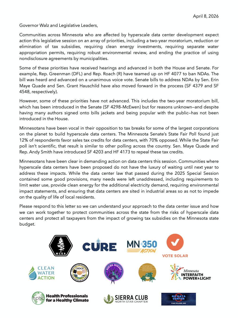 Governor Walz and Legislative Leaders