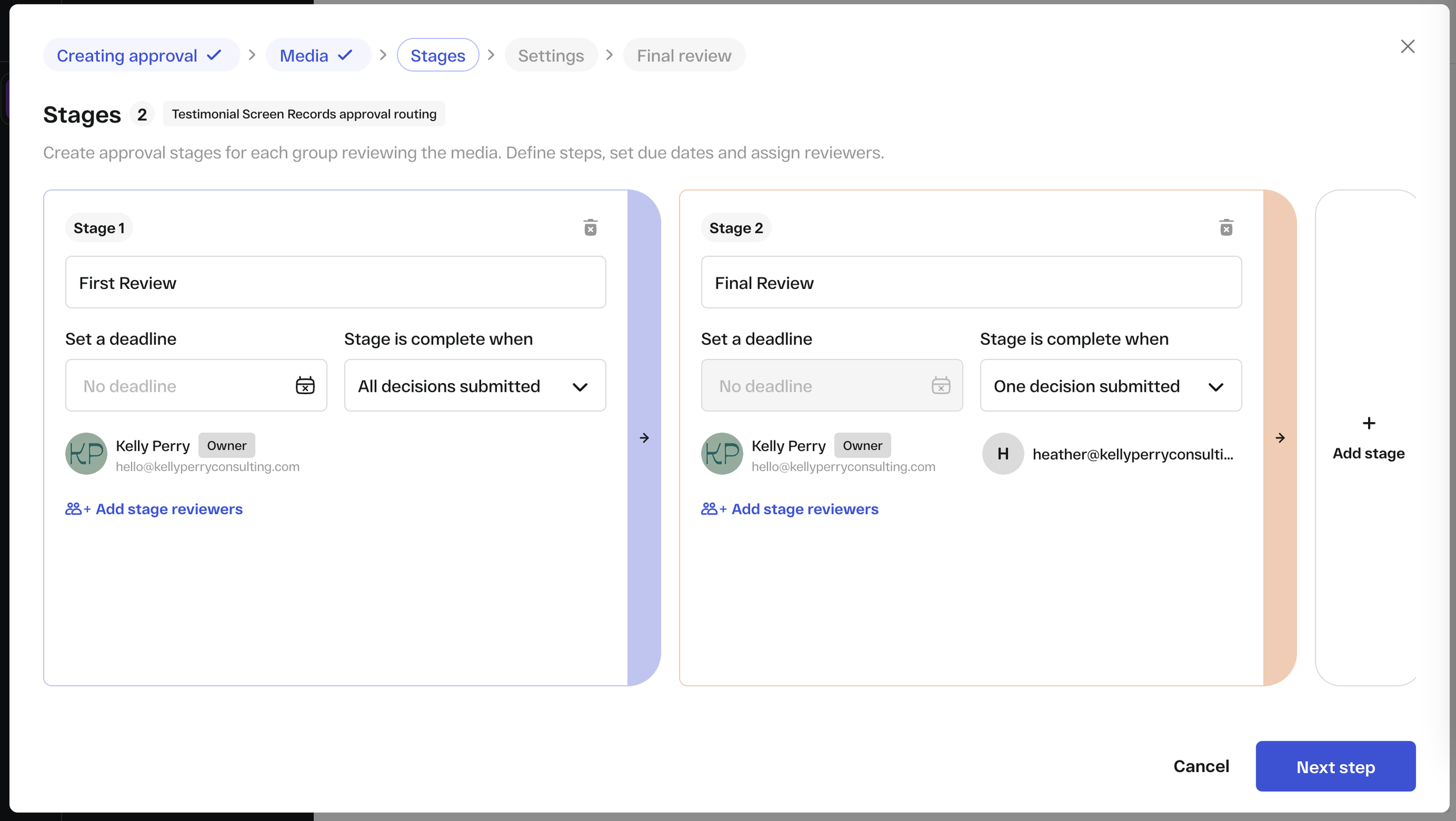 StreamWork routing builder