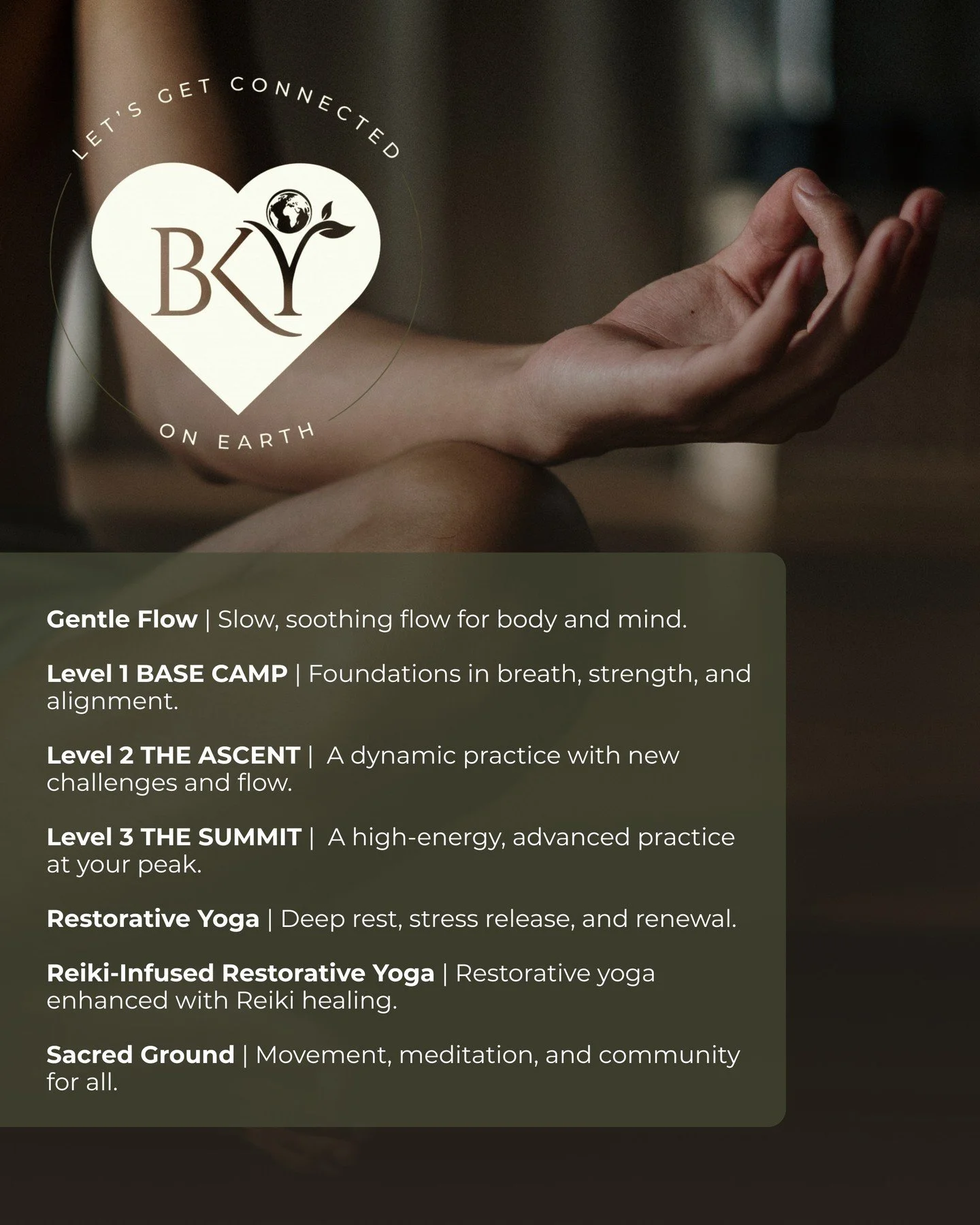 Some days call for movement and challenge, other days call for rest and reflection. And every class is a chance to experience something new. 

No matter what you choose, there's a space for you here. Join us! 💫 

#bkyoga #bkyogaonearth #stamfordyoga