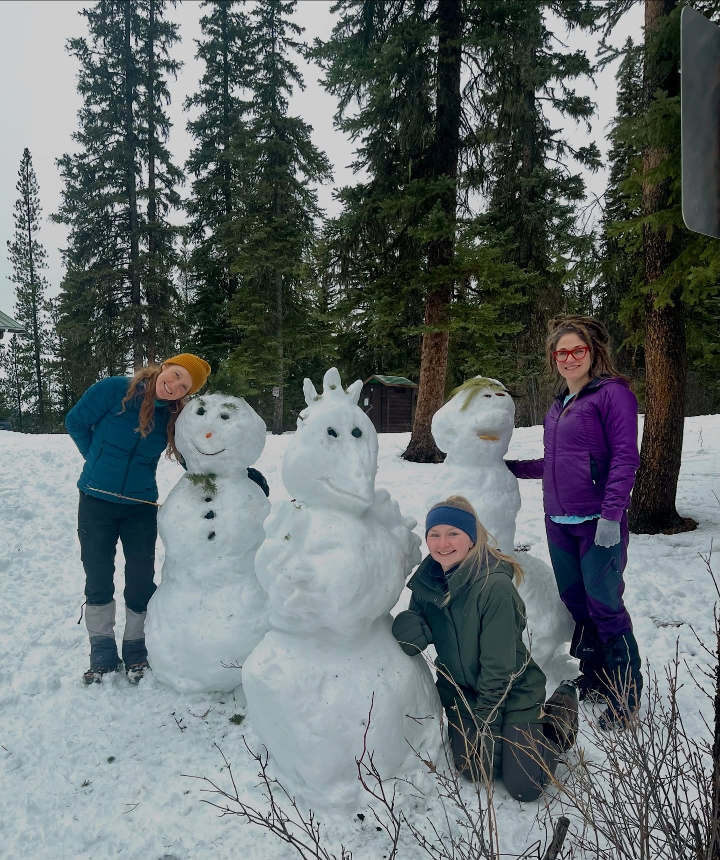 Fostering Connection
We went with a Sesame Street themed snowman build: Big Bird, Ernie and Cookie Monster 😂

Feels good to get outside and play.