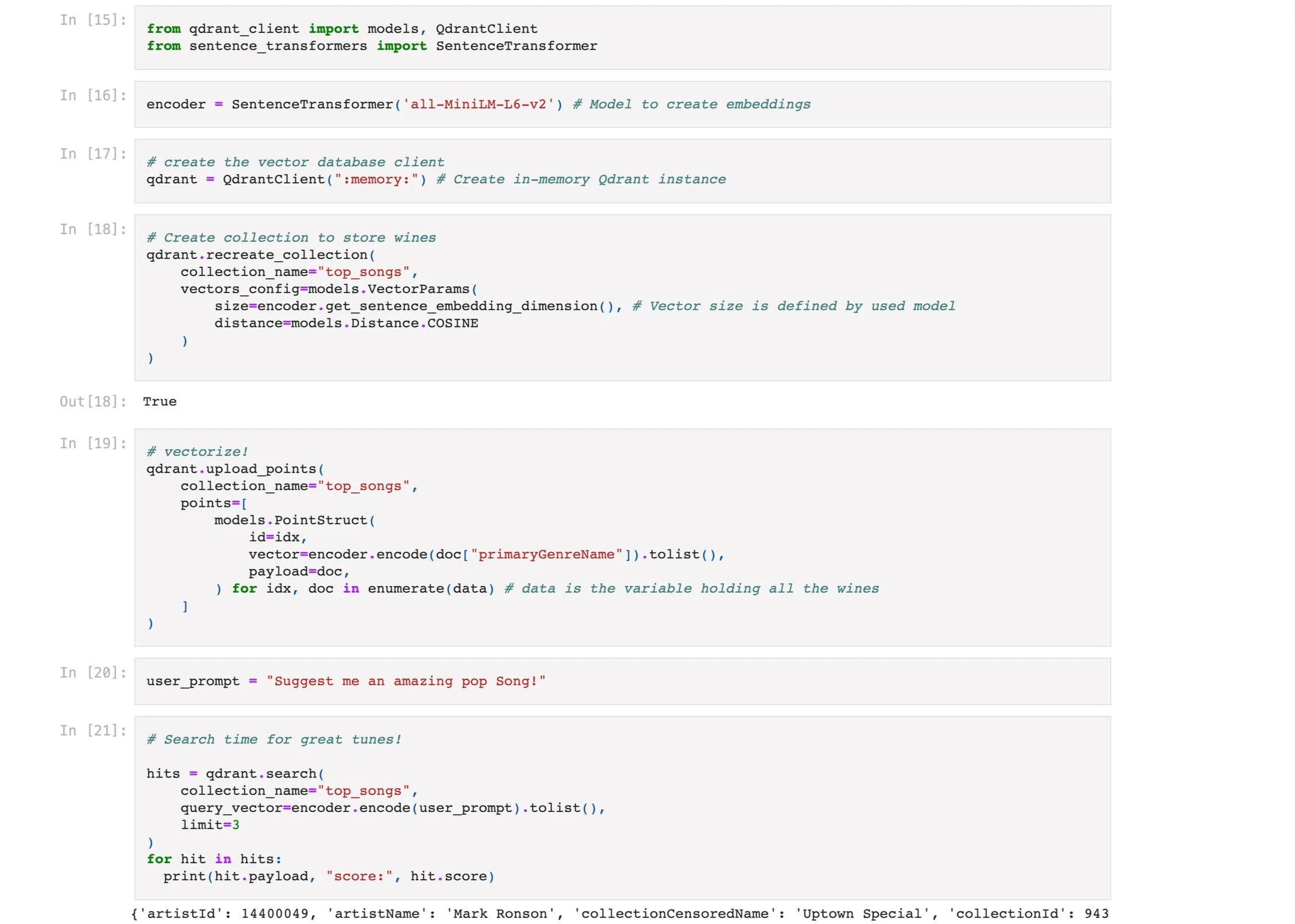 Screenshot of Python code in Github