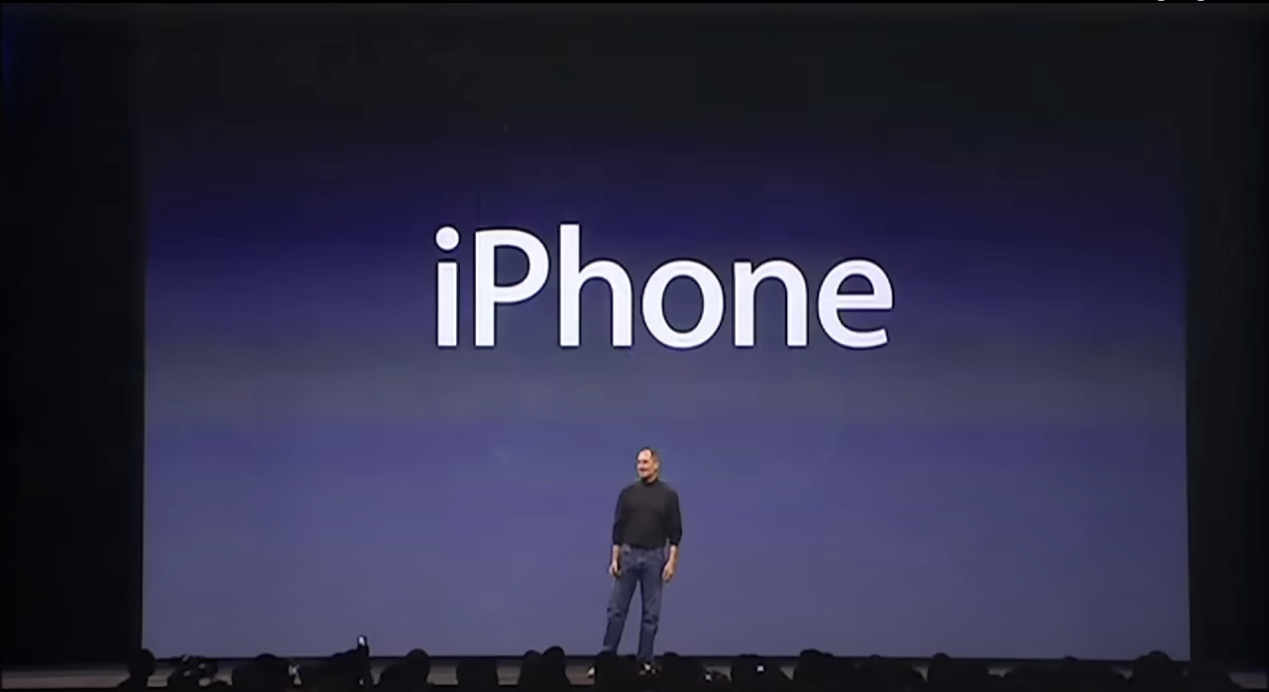Steve Jobs announcing iPhone at MacWorld 2007