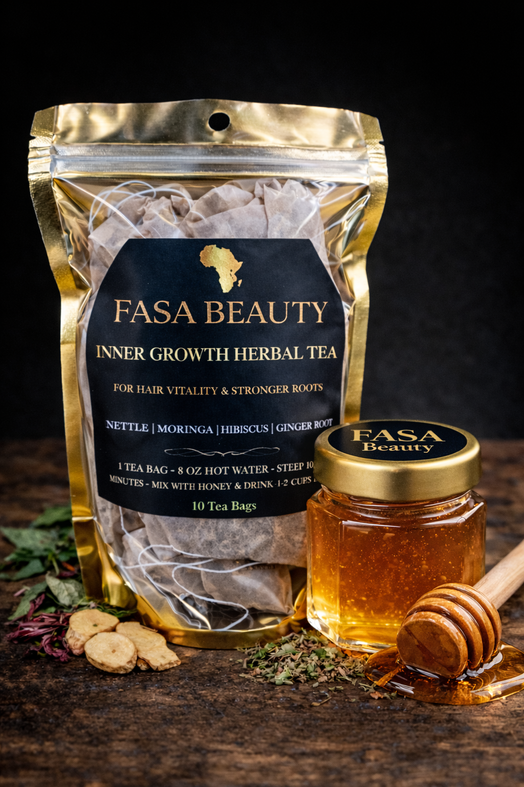 Hair Tea & Honey Bundle