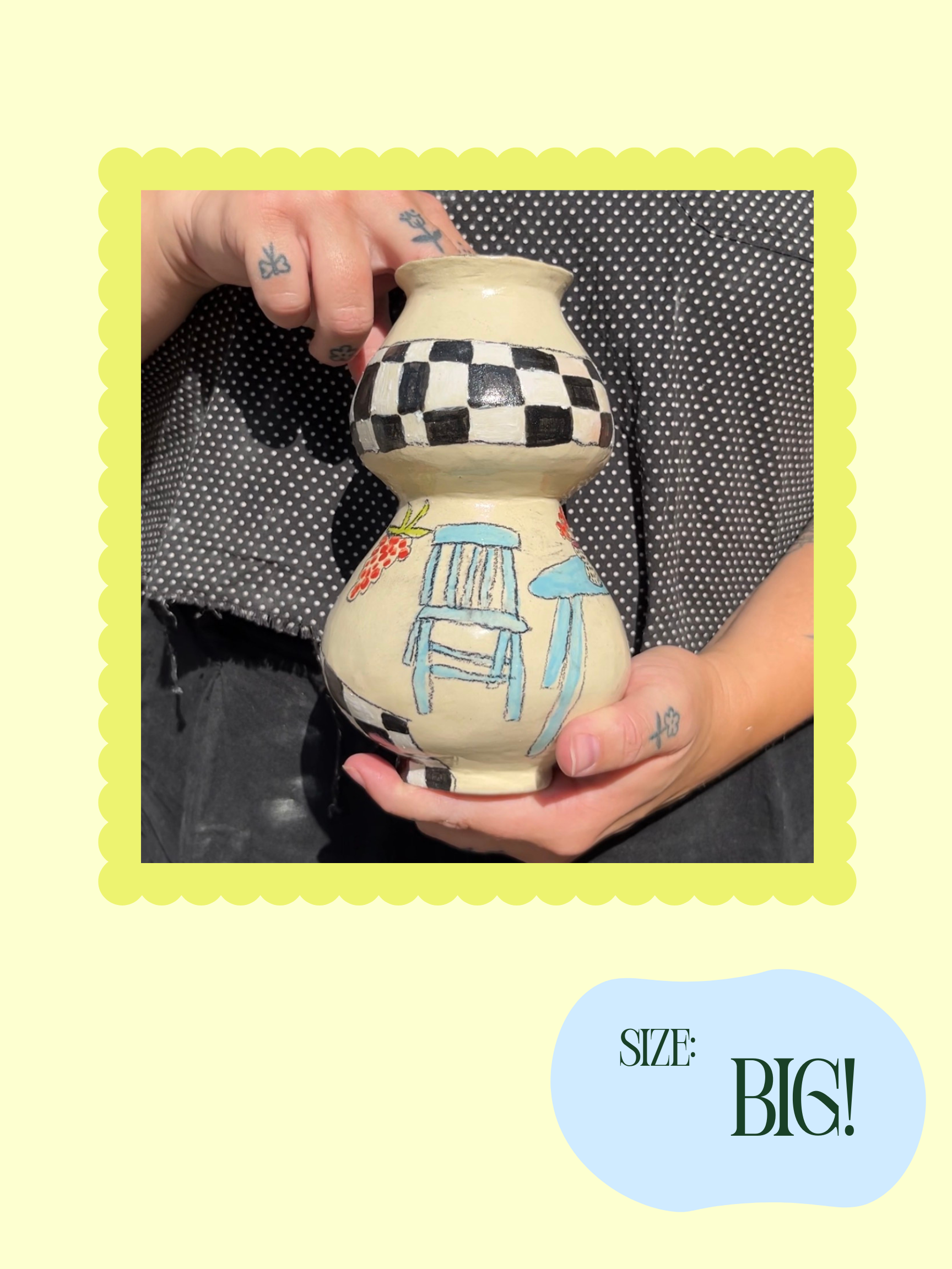 PREORDER: illustrative ceramic vase