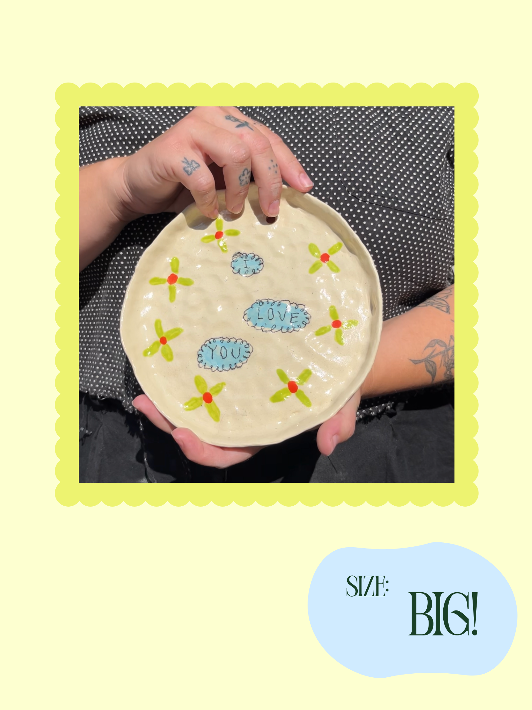 PREORDER: illustrative ceramic wall hanging