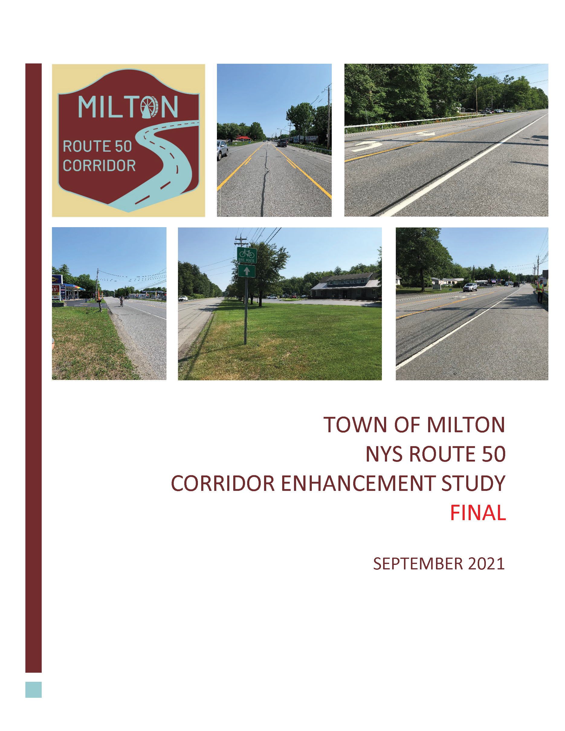 NYS Route 50 Corridor Enhancement Study Cover Photo