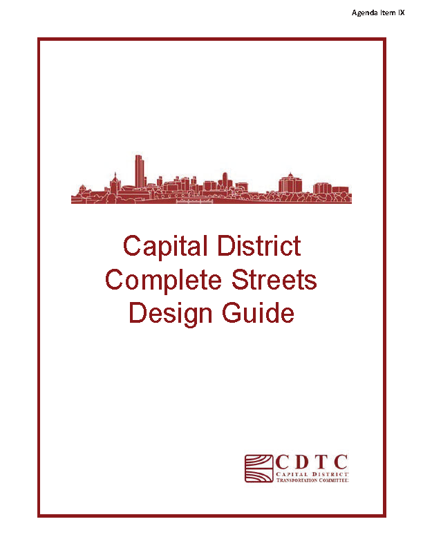 Capital District Complete Streets Design GuideCover Photo