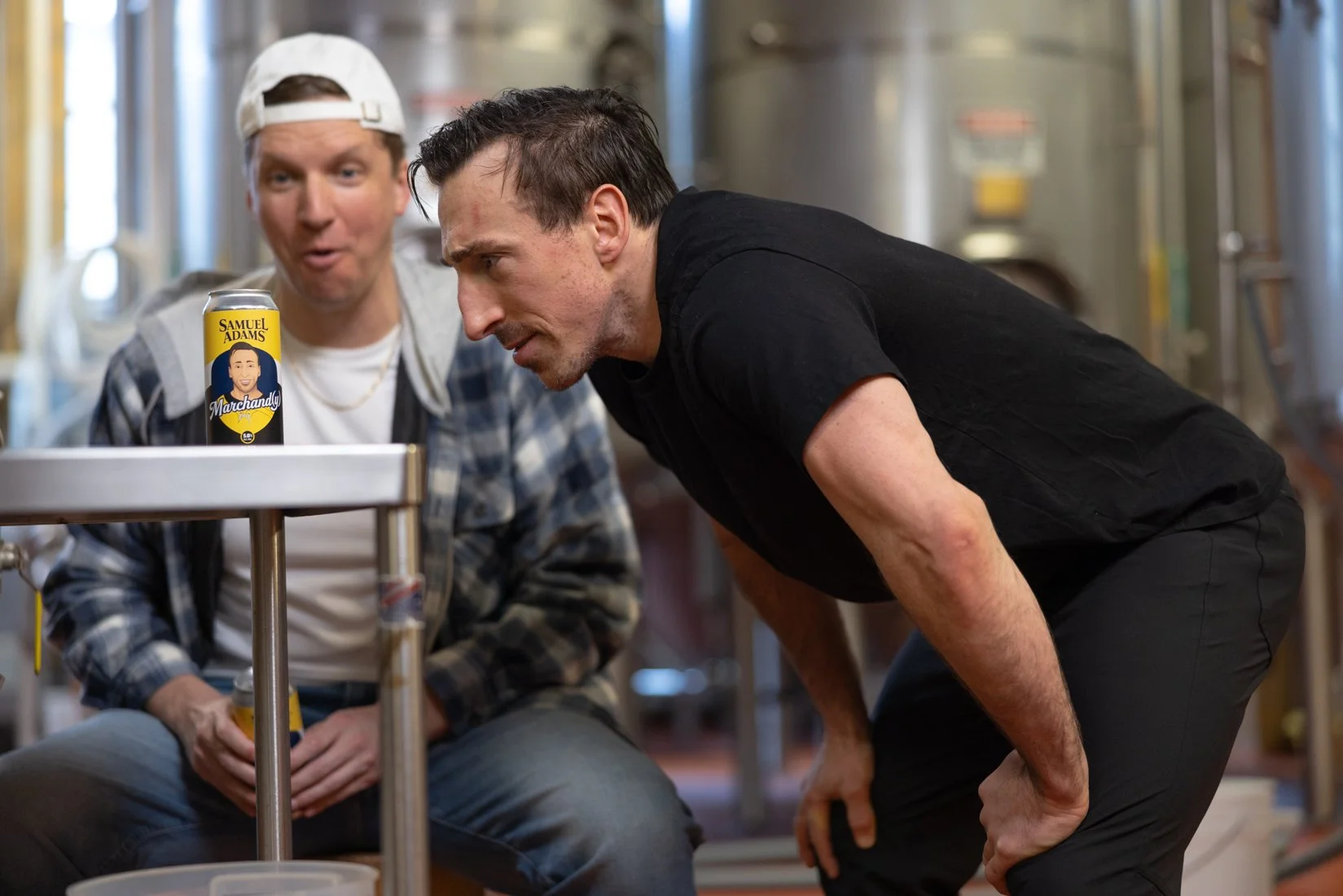 Brad Marchand Holding Sam Adams Marchand(y)