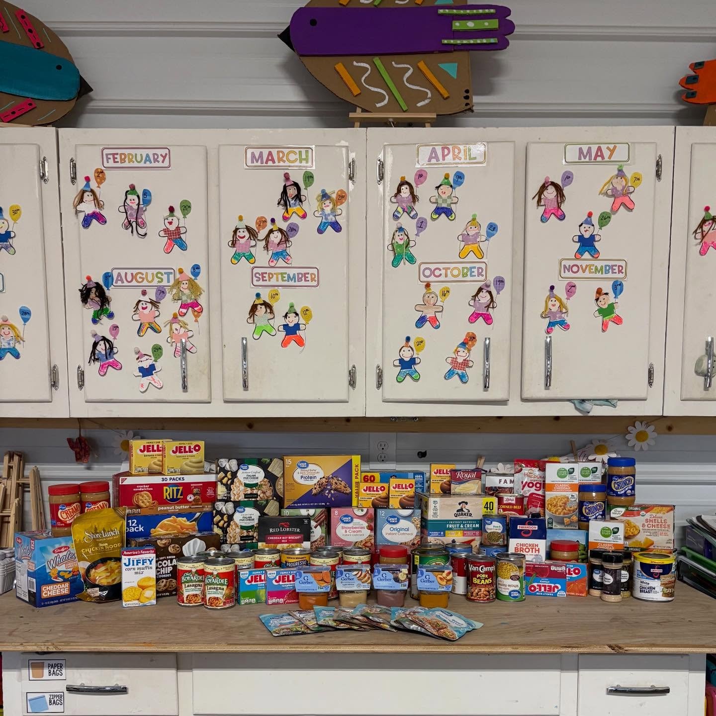 a HUGE thank you to our homeschool families for showing our community some love during the studio&rsquo;s food drive this month! and a HUGE thank you to @jwhit101014 for helping us get it all to @warmblessingscommunitykitchen!! it takes a village, y&