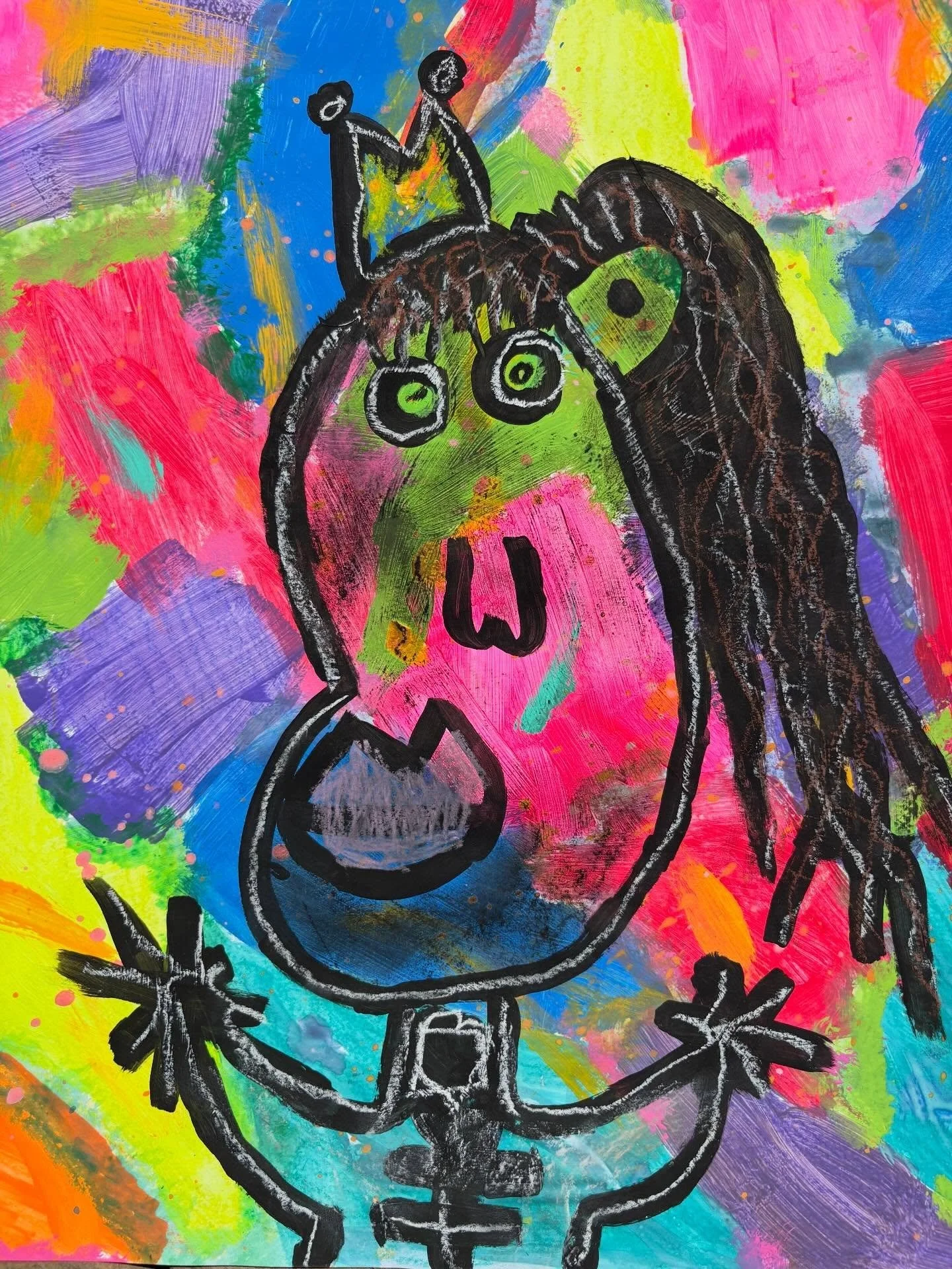 a few of last month&rsquo;s Basquiat inspired self portraits! 👑👑👑