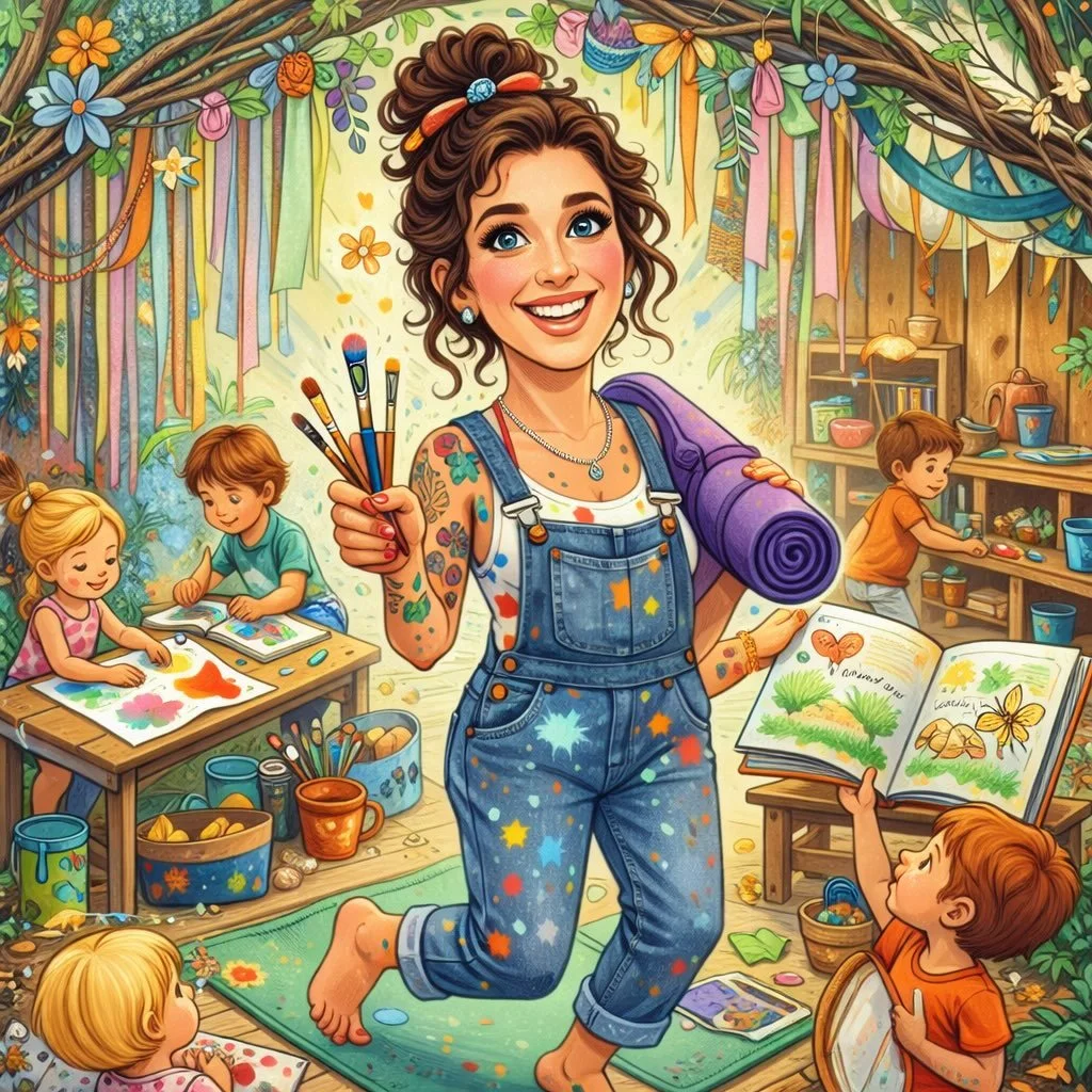 i&rsquo;m not usually one to jump onto the chat prompt game but the endless snow days, grieving process, and lack of studio joy has brought out a new side of me 🤪
.
.
to play along, ask chat to create a caricature of you based on what it knows about