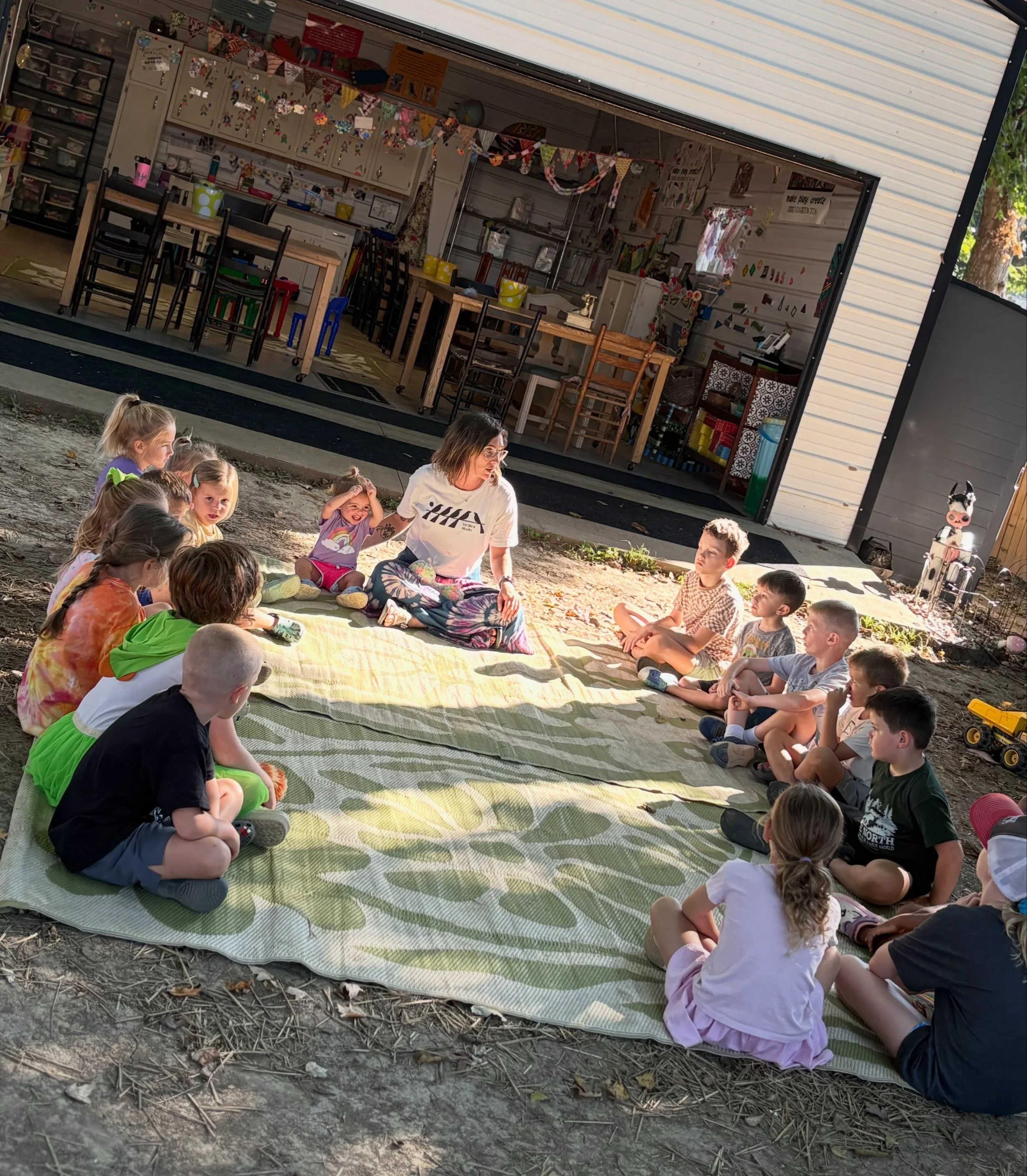 we are 🍎SO🍏 back!! this week marks the beginning of homeschool club for 2026-2027! our first unit at the studio focuses on building community and setting the tone for how we show up, what we do, and who we want to be. the project we&rsquo;re about 