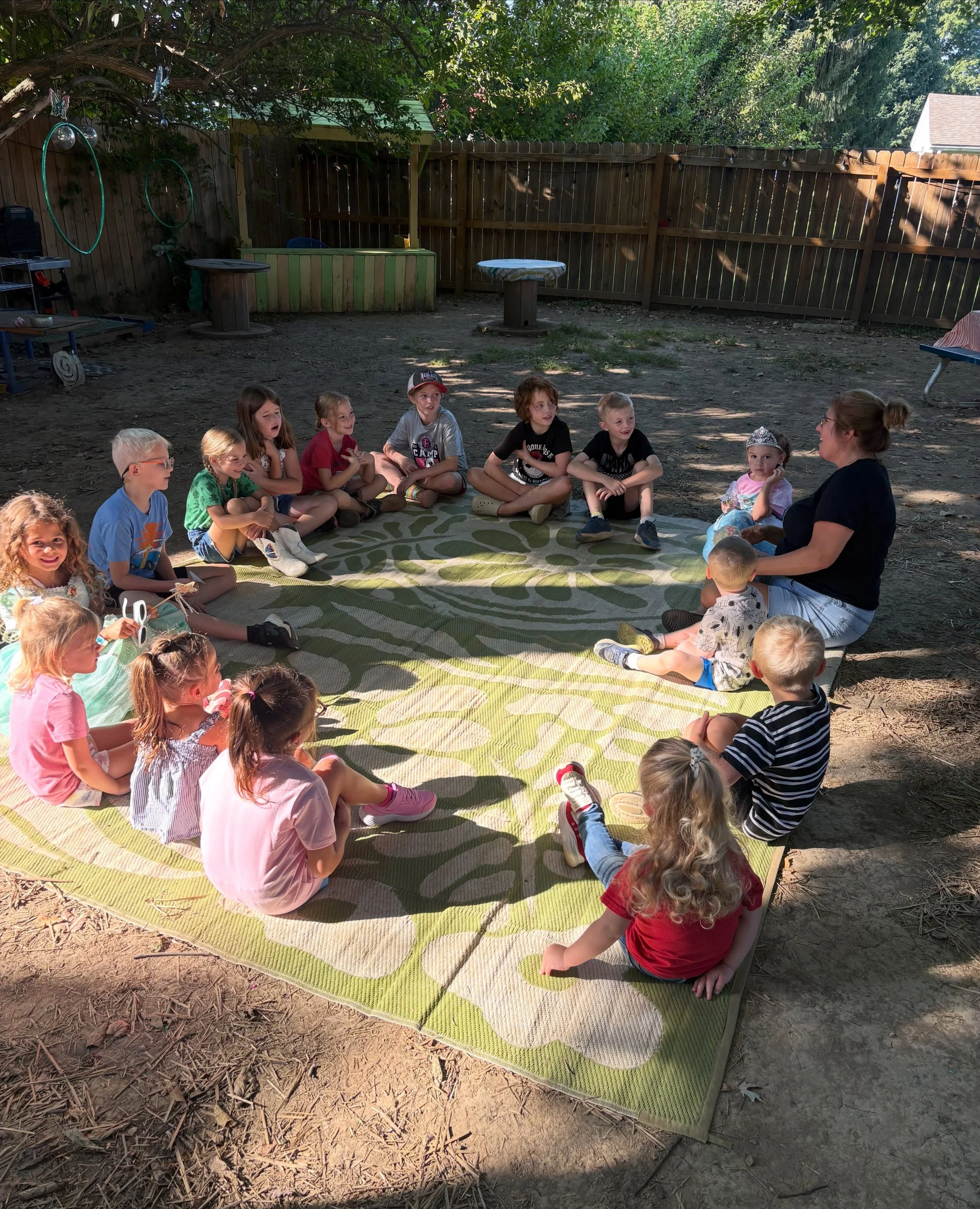 another day, another circle! wednesdays with miss jill brought a whole new crew together, can&rsquo;t wait to see the community they build 💕🌱