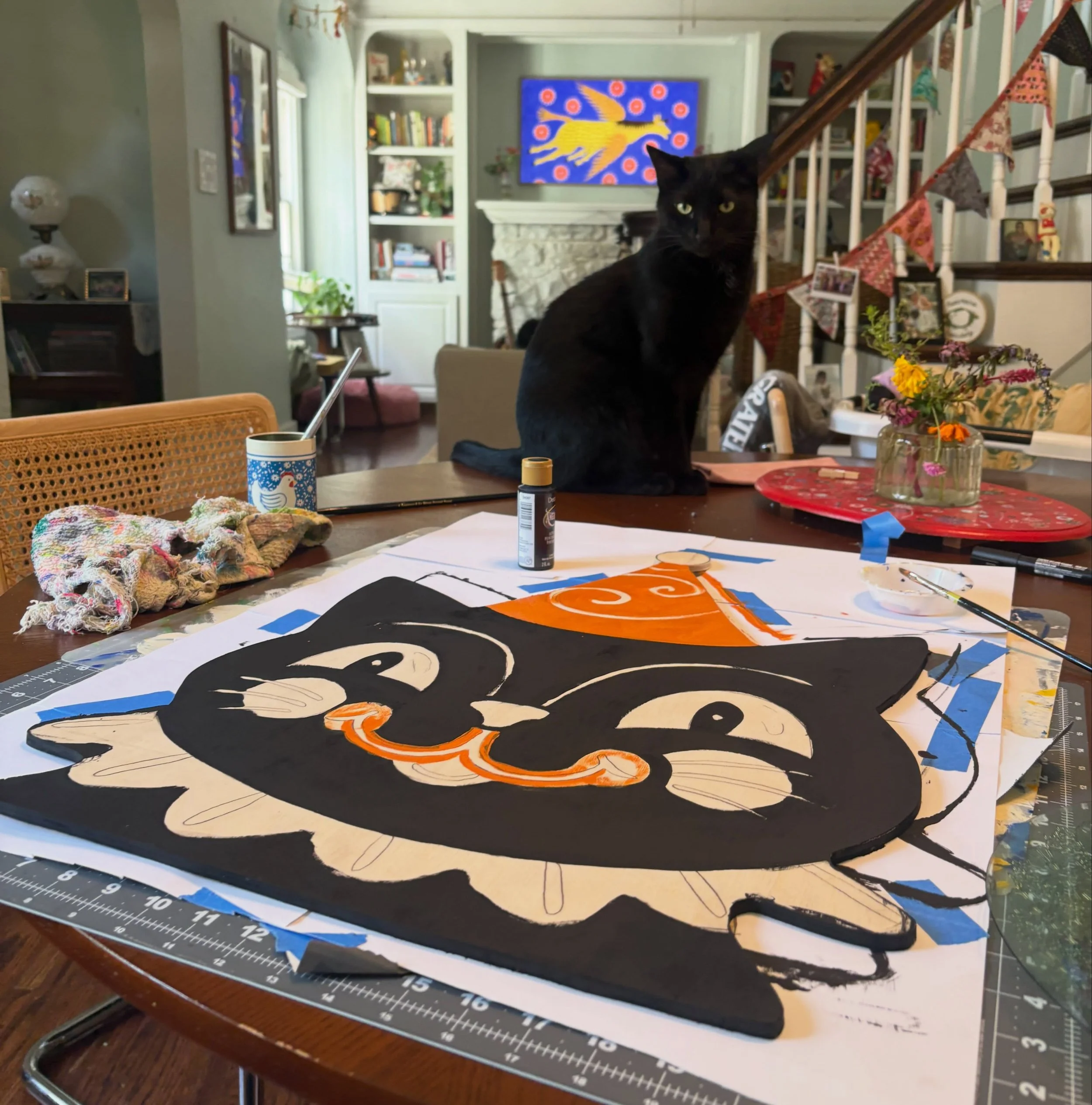 the muse, the art.
