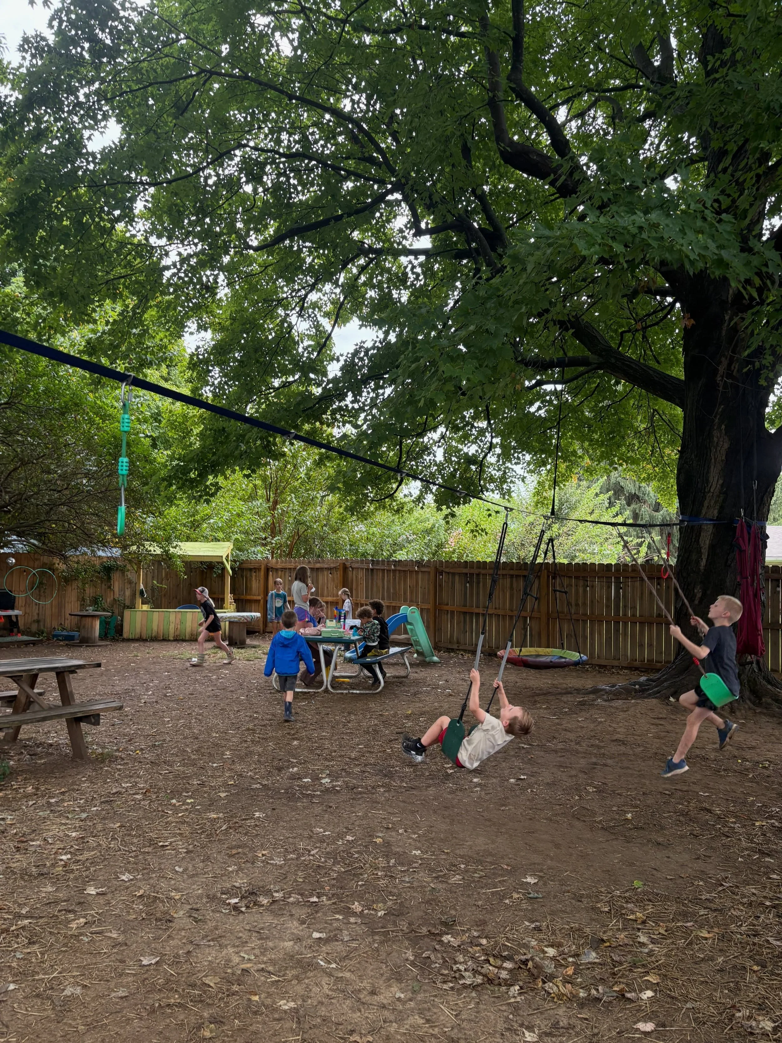 🌀a moment for this iteration of the swing space🌀 next week we finish out the yearly swap &amp; i can&rsquo;t wait for the kids to see it all done!