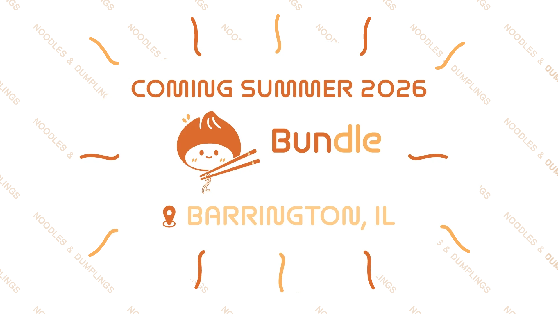 Fast-casual East-Asian dumplings and noodles restaurant coming summer 2026 to northwest suburb of Chicago, Barrington, Illinois.