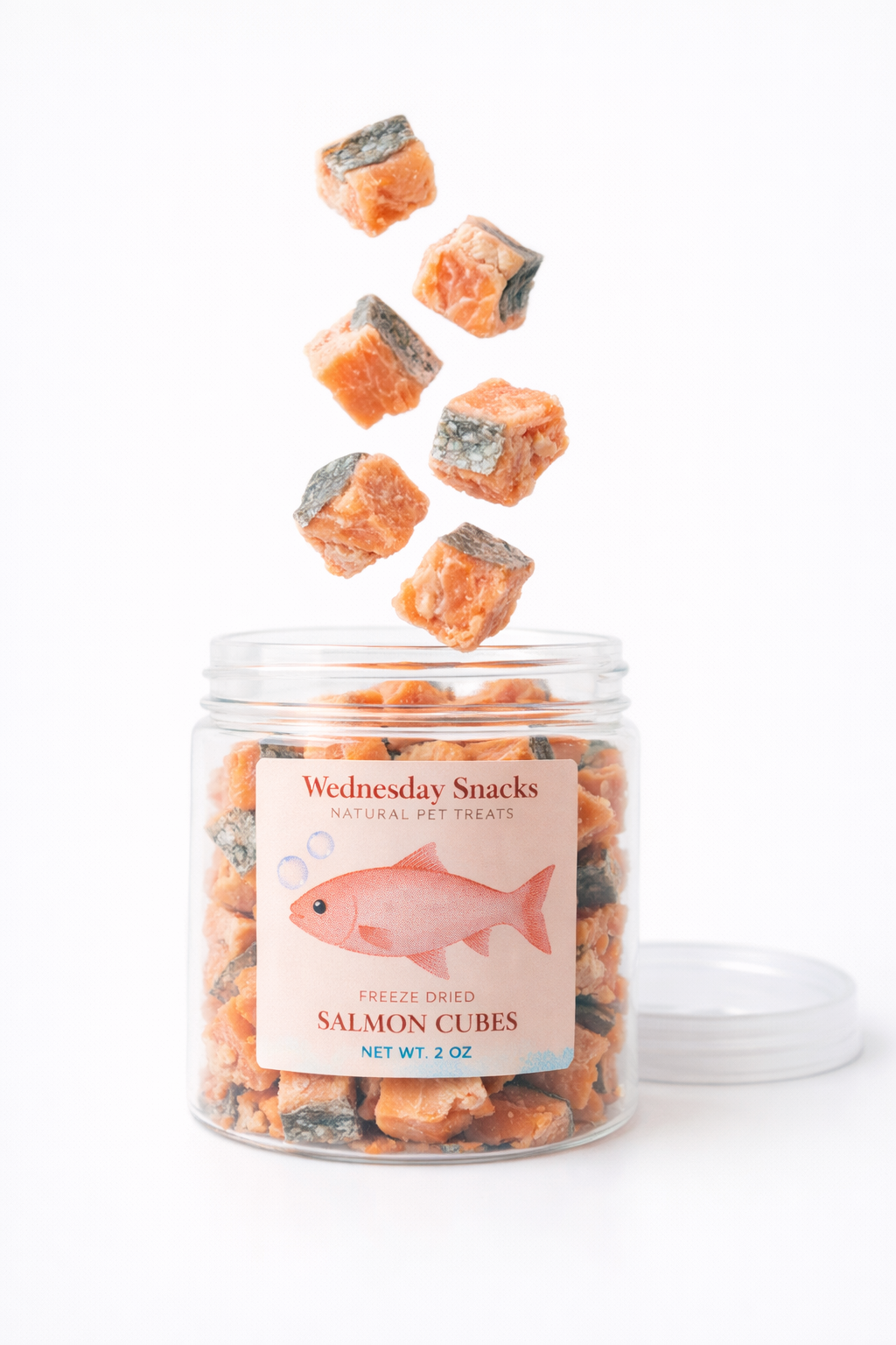 FREEZE DRIED SALMON CUBES