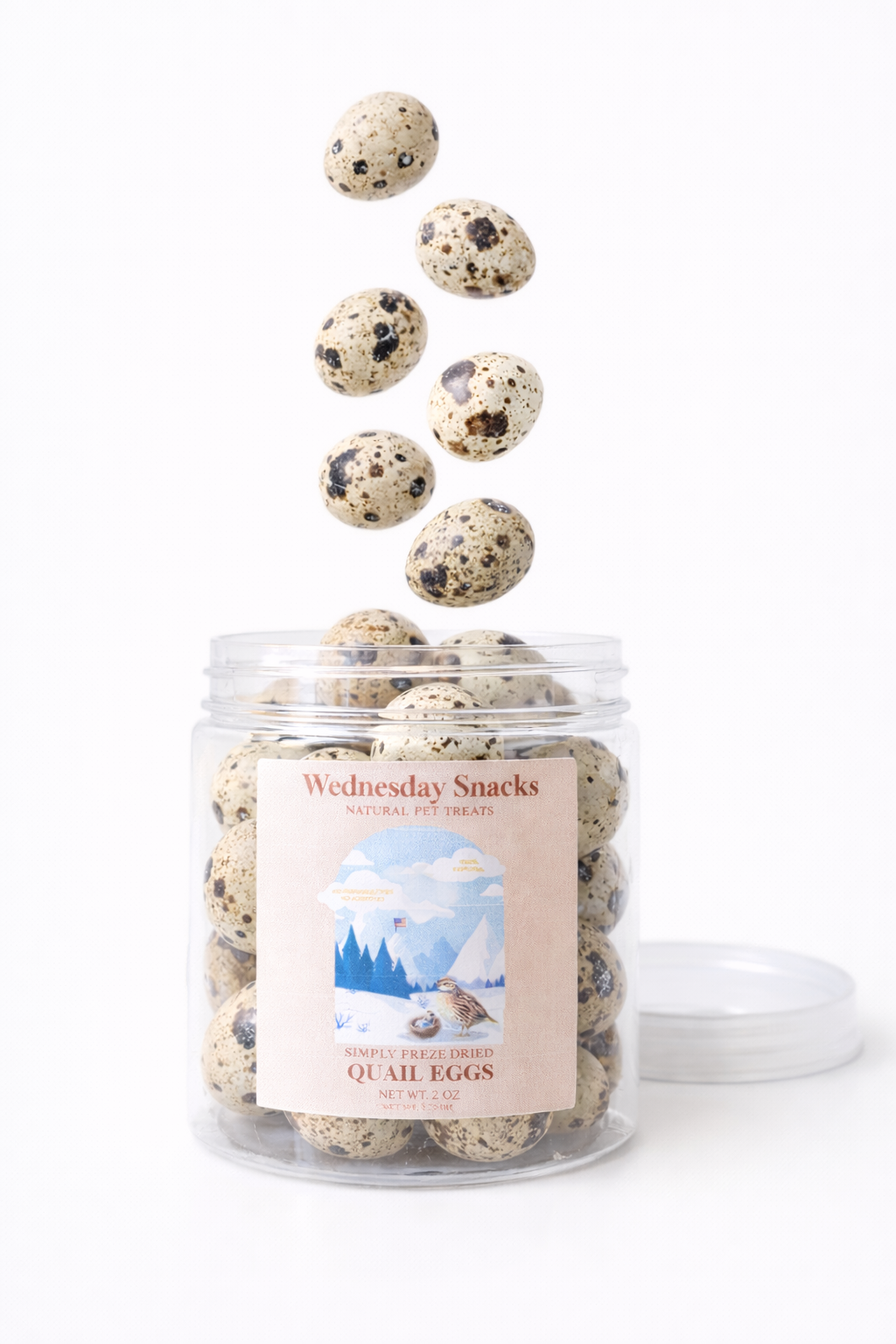 FREEZE DRIED WHOLE QUAIL EGGS