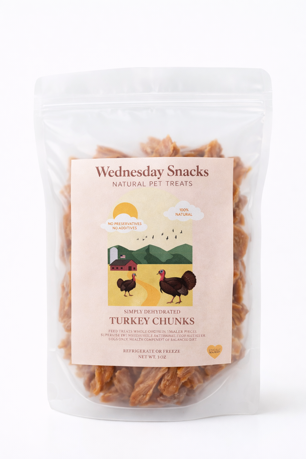DEHYDRATED TURKEY CHUNKS