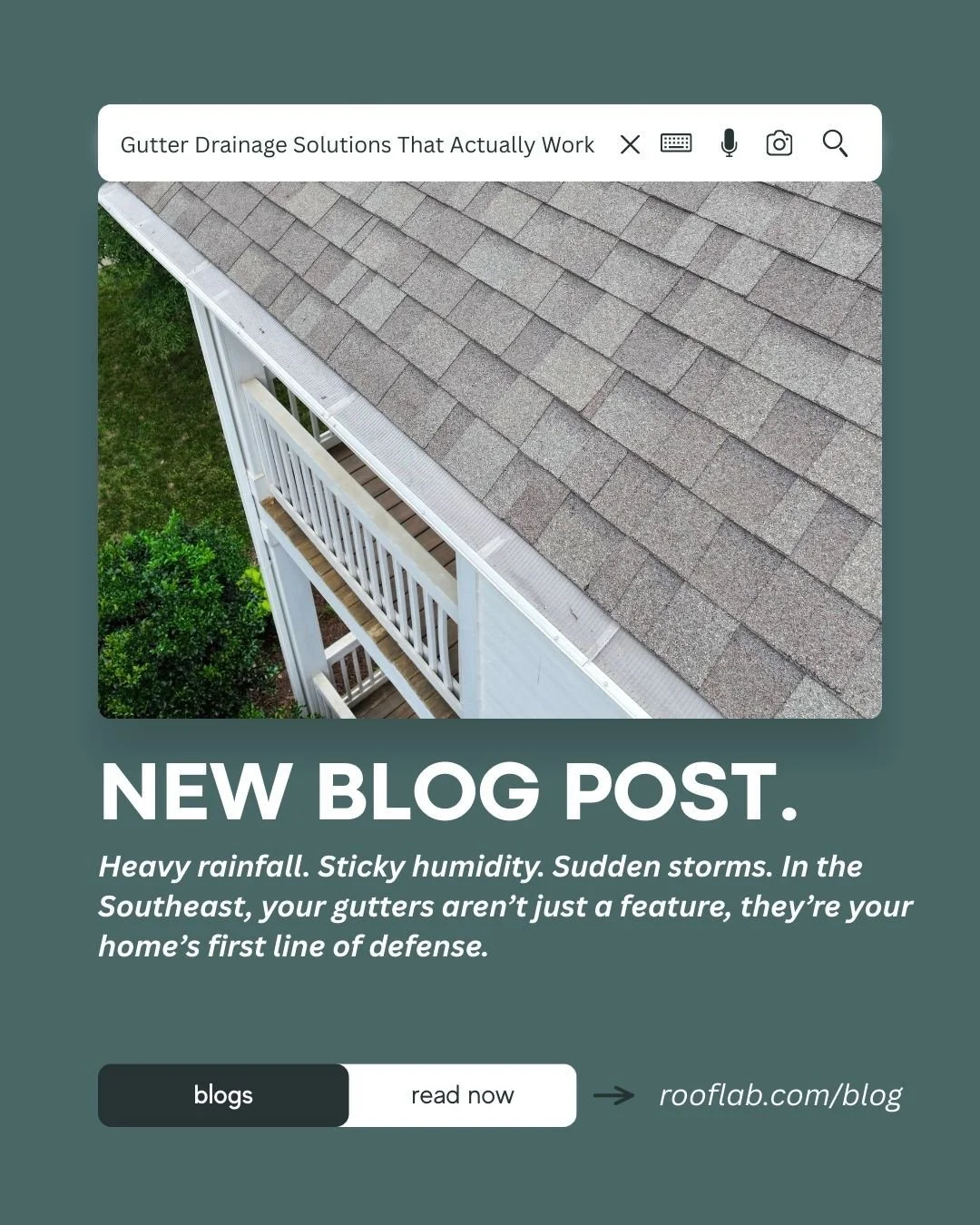We just dropped a new blog: ‘Gutter Drainage Solutions That Actually Work.’ Check it out on our website and see how to keep your roof & foundation safe year-round!