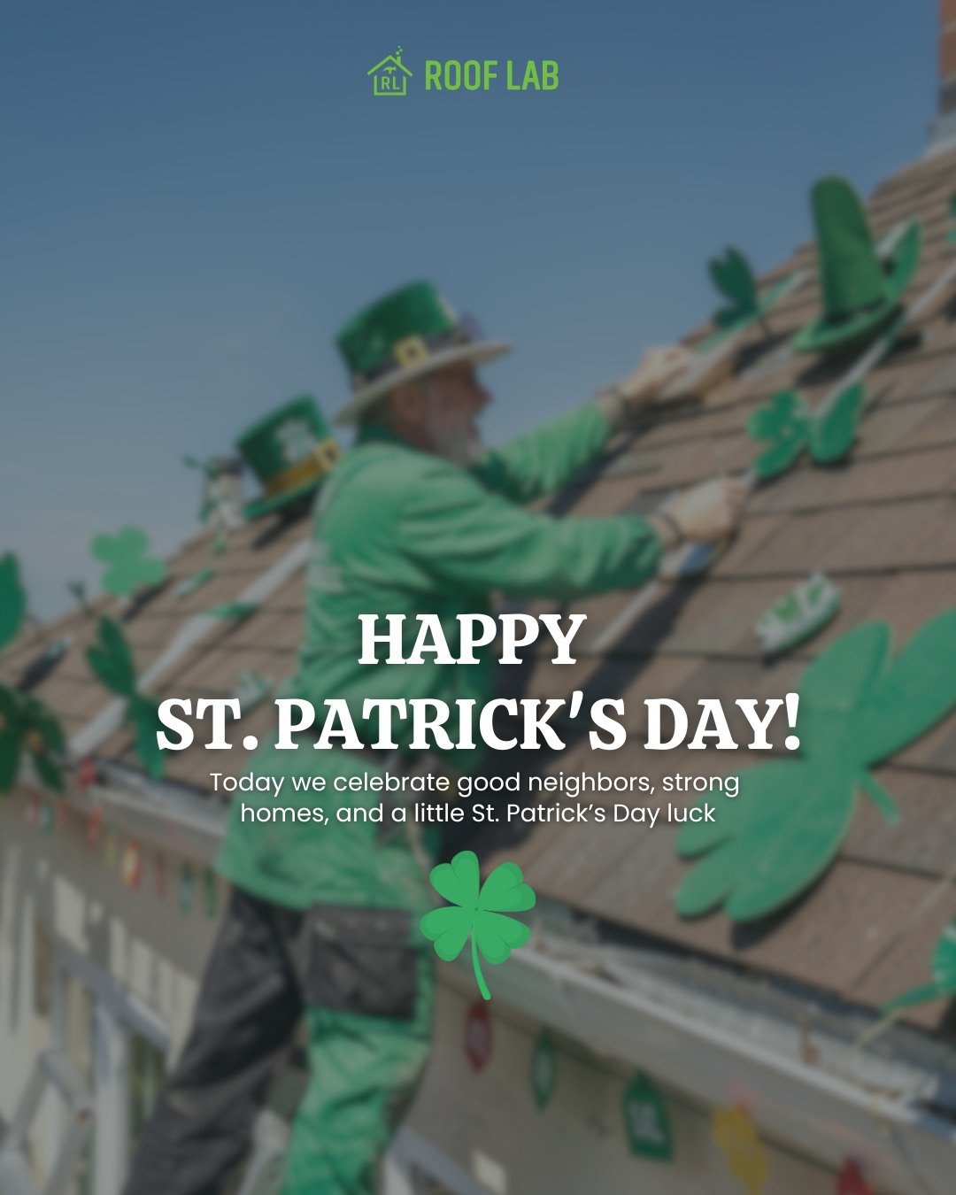 🍀 Happy St. Patrick&rsquo;s Day from Rooflab!

Don&rsquo;t rely on luck, schedule your free roof inspection today and keep your home protected. 🏠💚

#StPatricksDay #Rooflab #LuckyRoof #StormReady #CoastalHomes