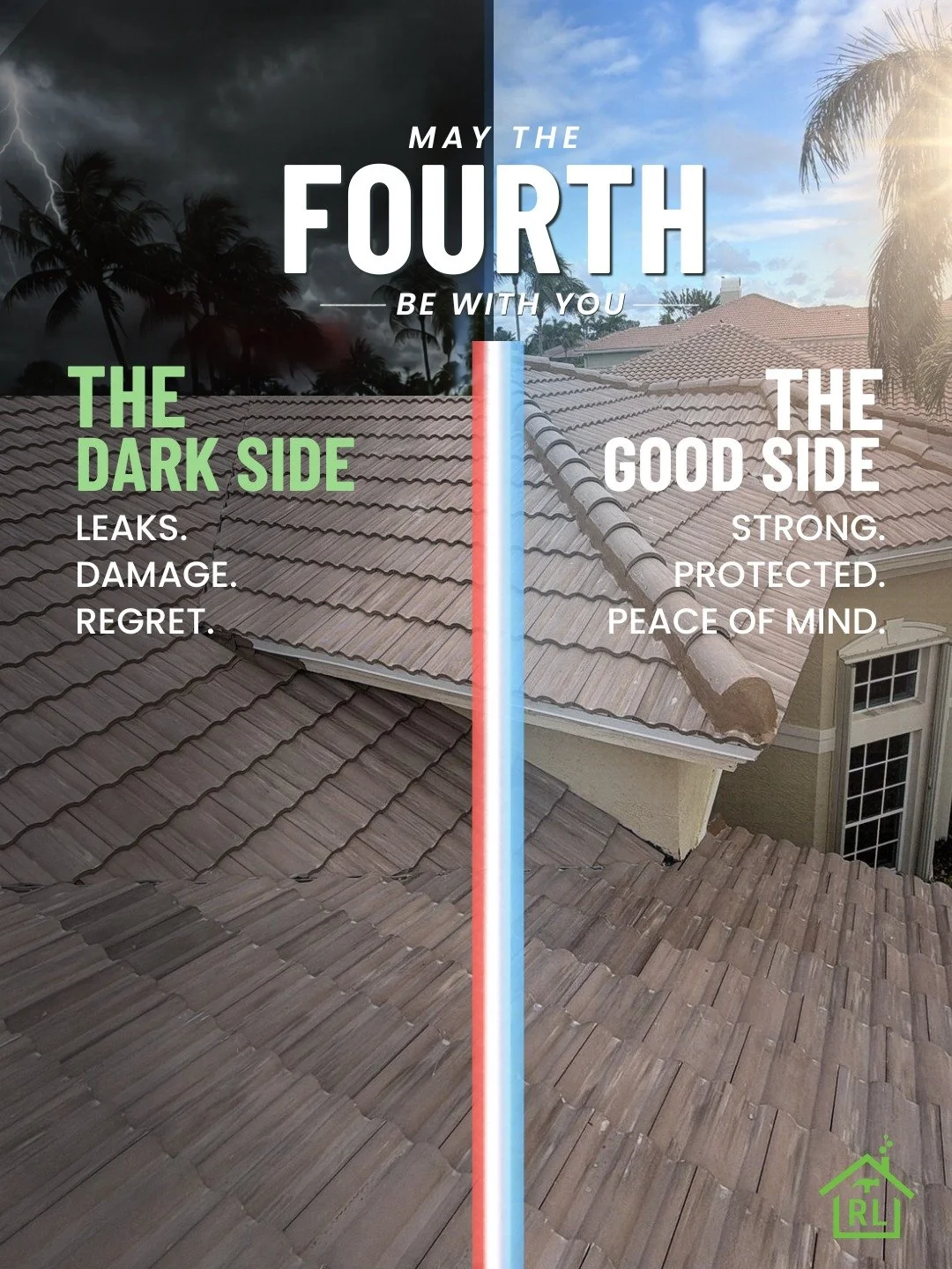 May the fourth be with you.
And more importantly&hellip; with your roof 👀

#MayTheFourth #RoofLab