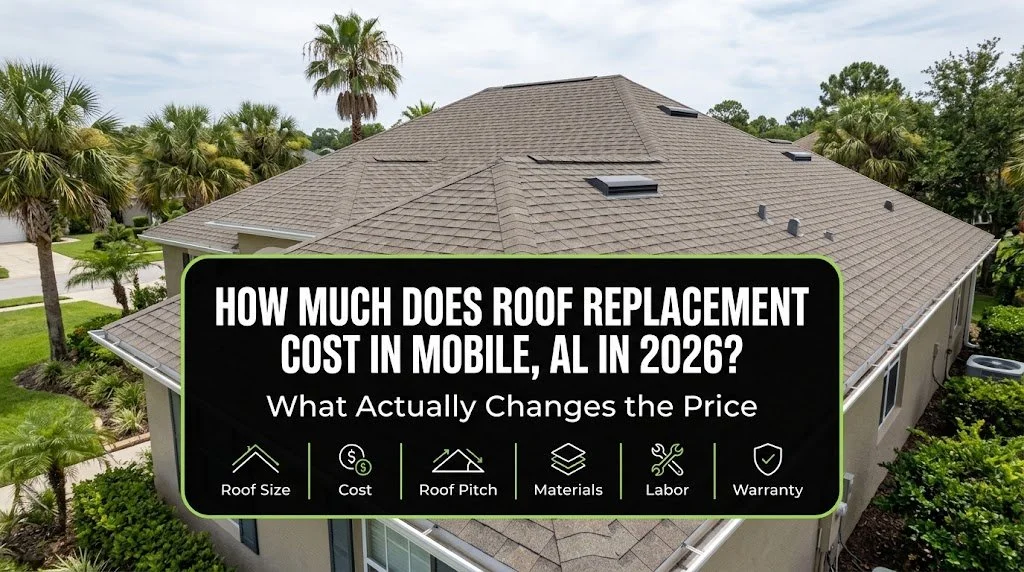 How Much Does Roof Replacement Cost in Mobile, AL in 2026? What Actually Changes the Price