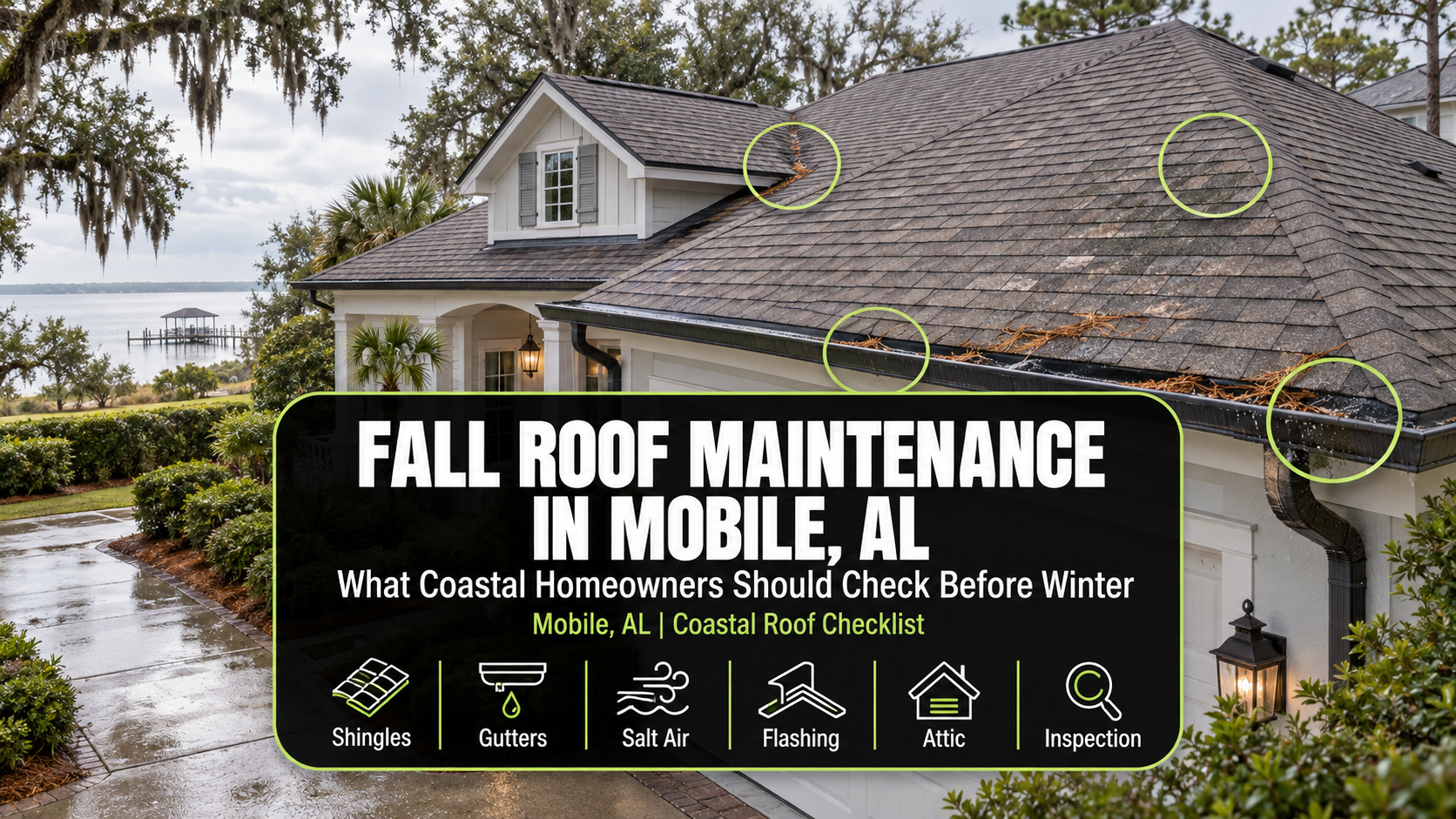 Fall Roof Maintenance in Mobile, AL: What Coastal Homeowners Should Check Before Winter