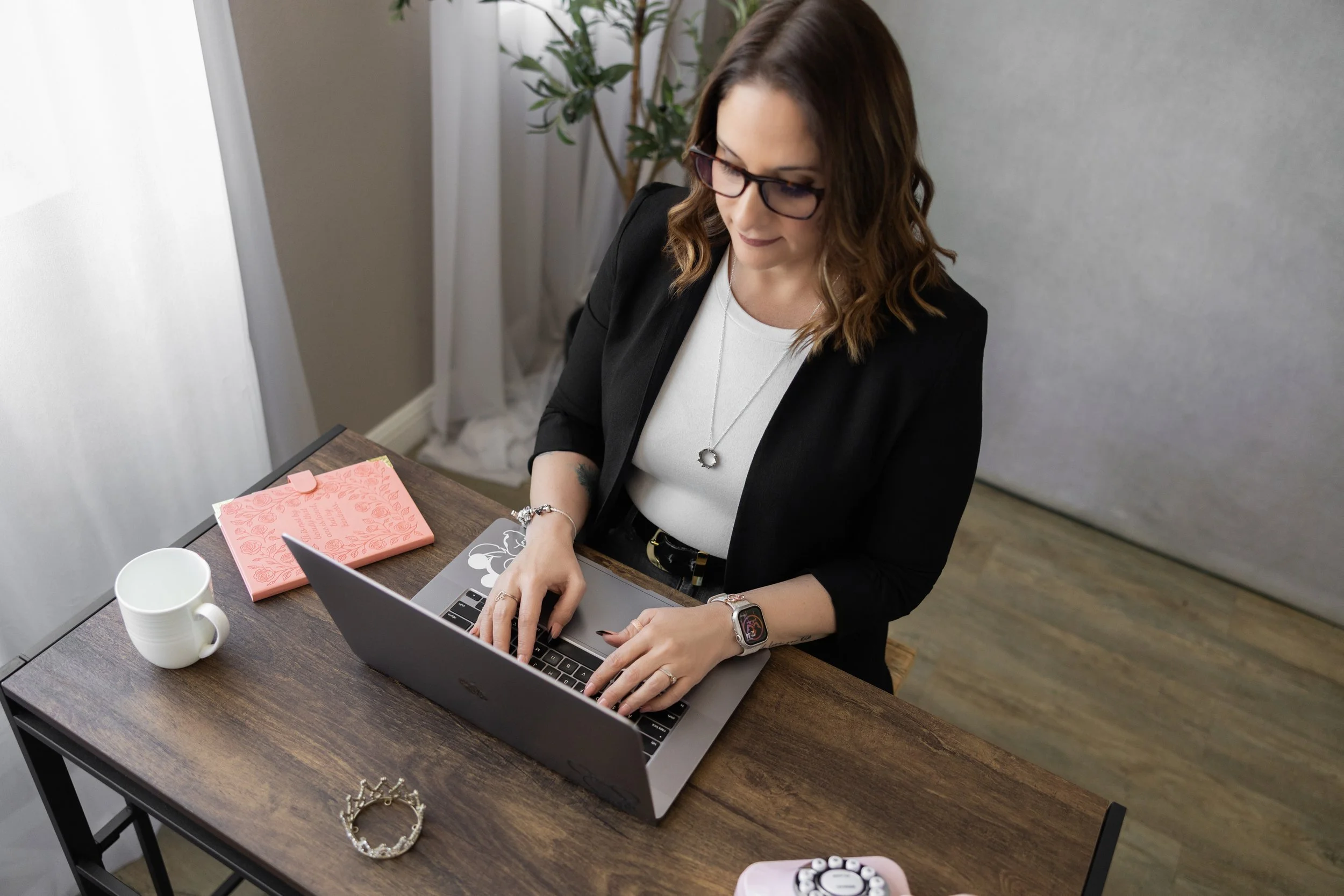 A detail shot of the operational machine at work. Megan, a professional systems-focused VA, architecting the backend workflows and administrative tasks that keep a high-level business running in a state of permanent flow.