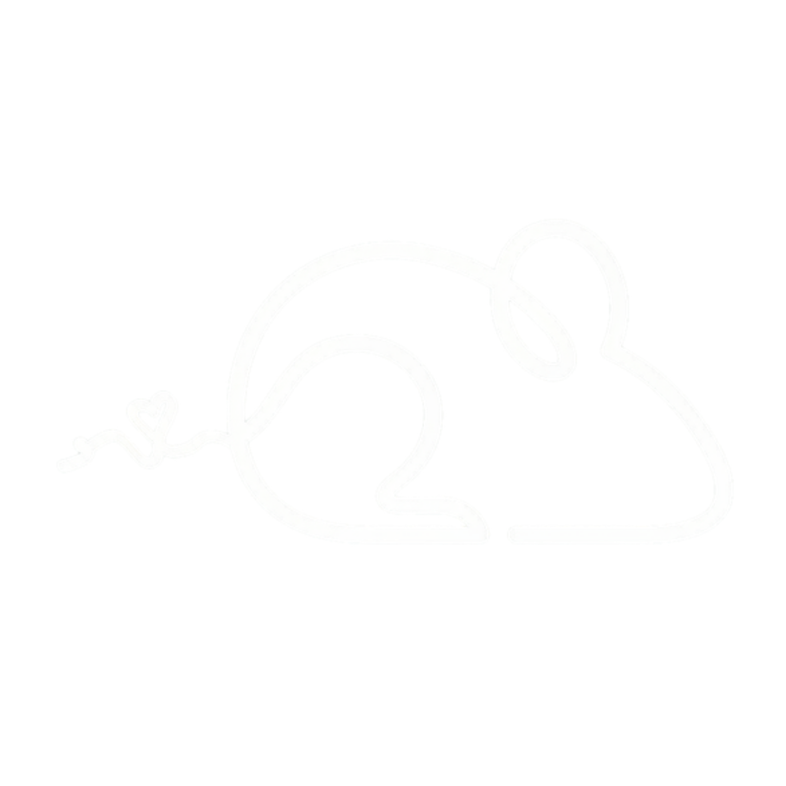 White mouse outline icon logo for The Simple Mouse small business operations and systems specialist