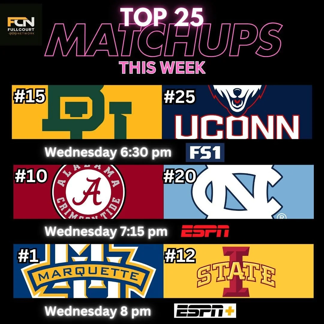 A ton of great games on this week and some epic showdowns with Duke and Auburn plus the Kentucky vs. Gonzaga and the battle of Wisconsin as Wisconsin/Marquette. We love #collegebasketball  #collegehoops #ncaabasketball #cbk #ncaab #kentuckywildcats #