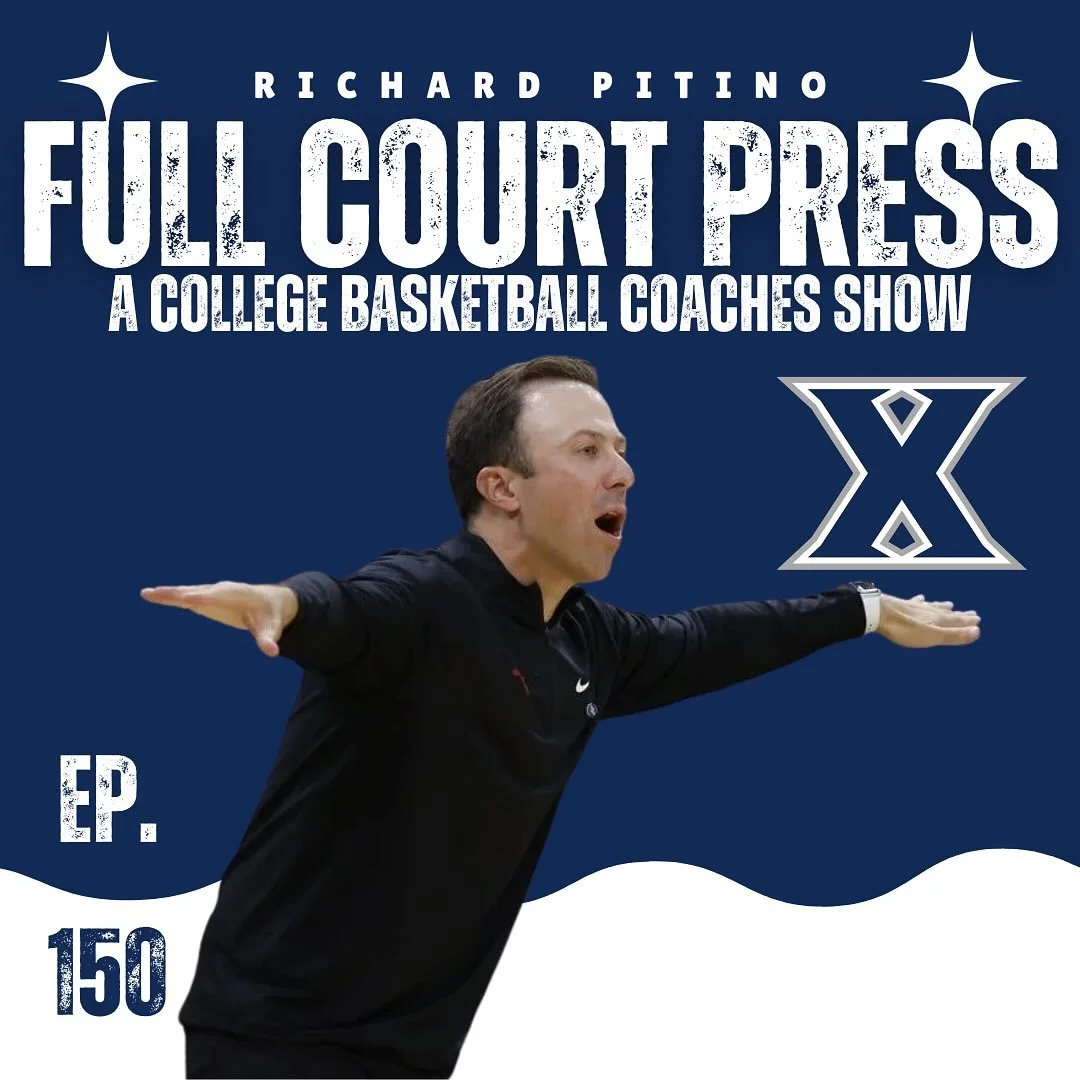 Episode #150 is out of the Full Court Press as we welcome back new @xaviermbb Richard Pitino as he talks about the expectations in year 1, his passion for Big East Hoops and the funniest head coaches in #collegebasketball . Click the link in our prof