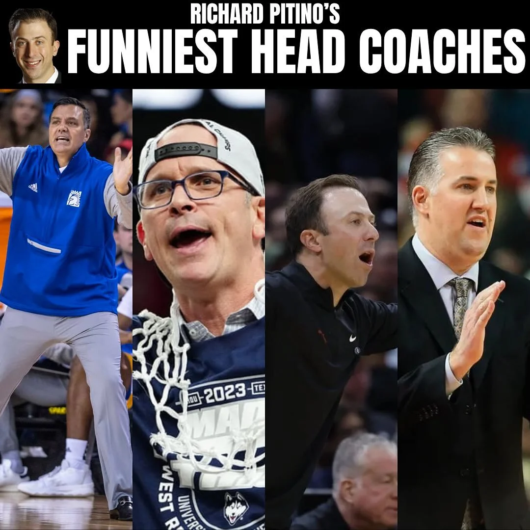 On a recent Full Court Press, Richard Pitino tells us who are the funniest college Head Coaches currently. Follow us @fullcourtnetwork for all your college basketball content. I can attest to these @coachtimmiles and @coachdanhurley are funny dudes a